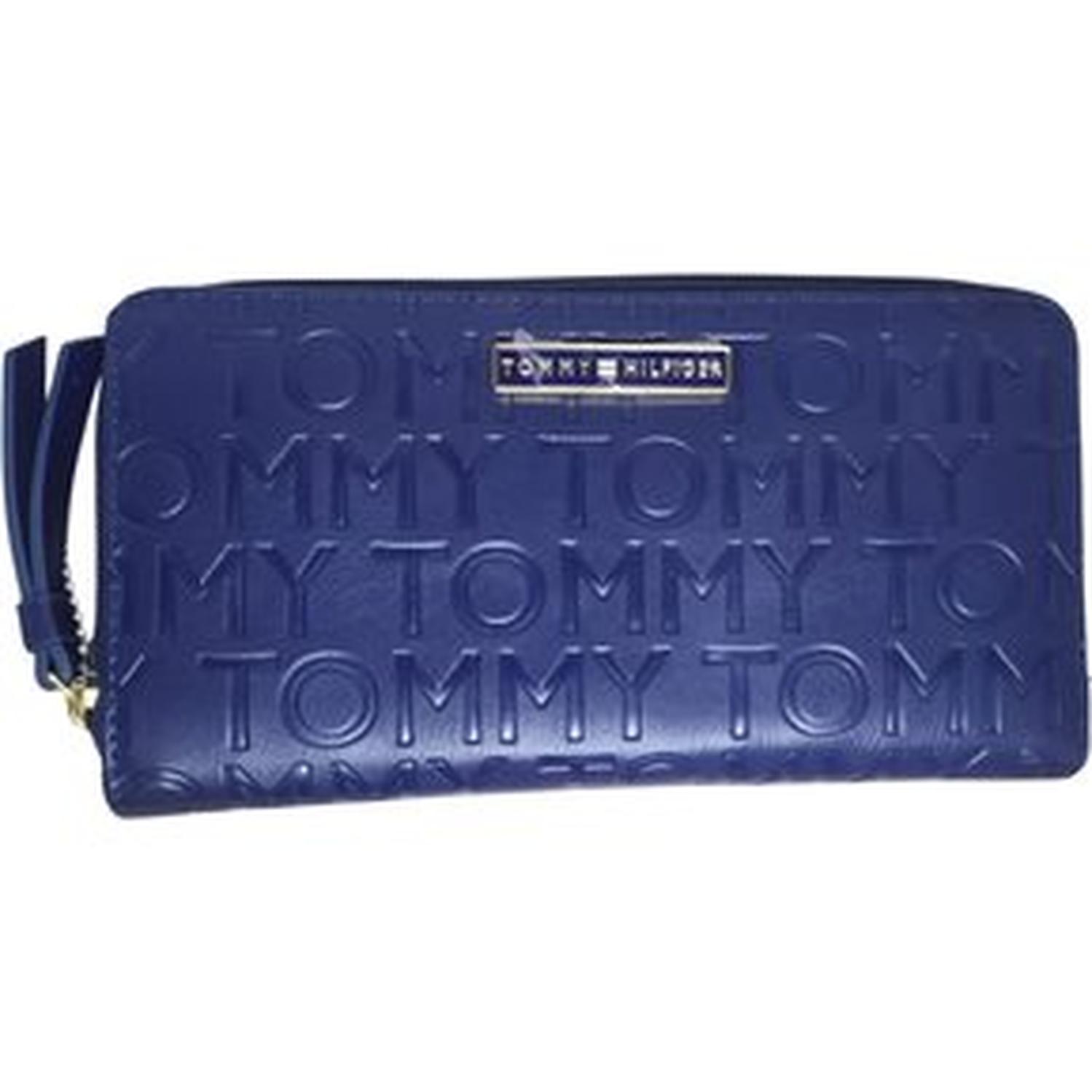 BILLETERA TOMMY HILFIGER MONOGRAM CON CIERRE - AZUL TAMAÑO TALLA ÚNICA - 1
