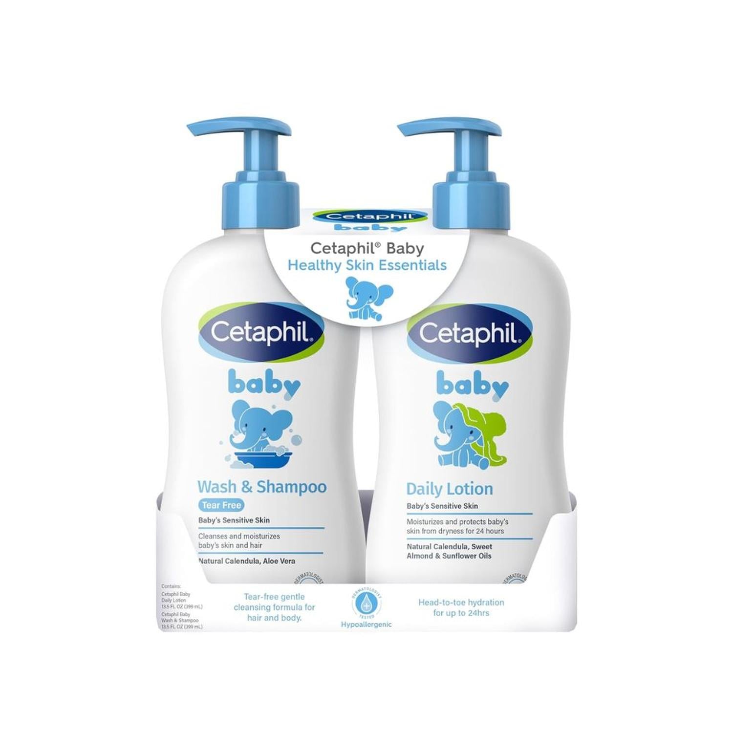 SHAMPOO JABON + CREMA PARA BEBÉ CETAPHIL 399ML - 1