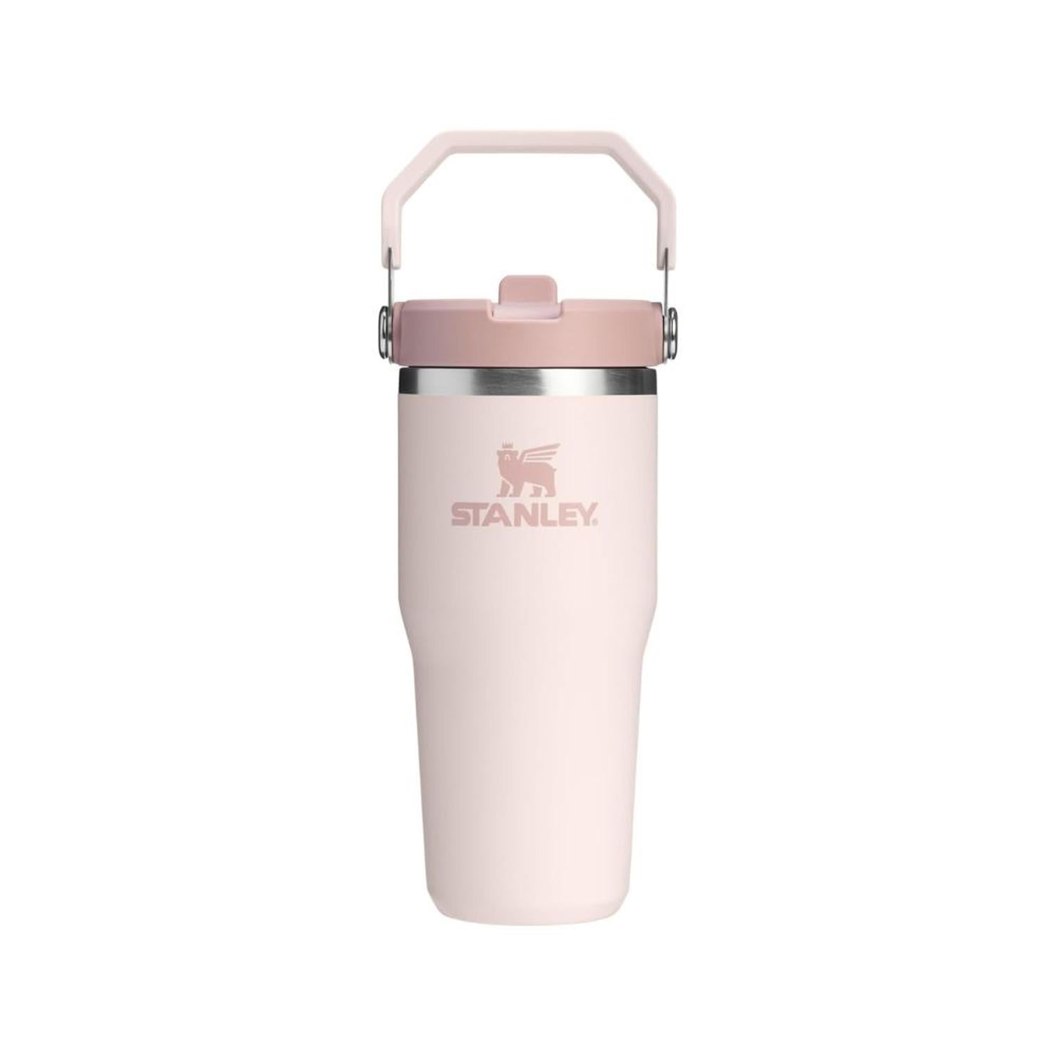 TUMBLER VASO DE ACERO INOXIDABLE STANLEY ICEFLOW 2.0 14 OZ - ROSE QUARTZ - 1