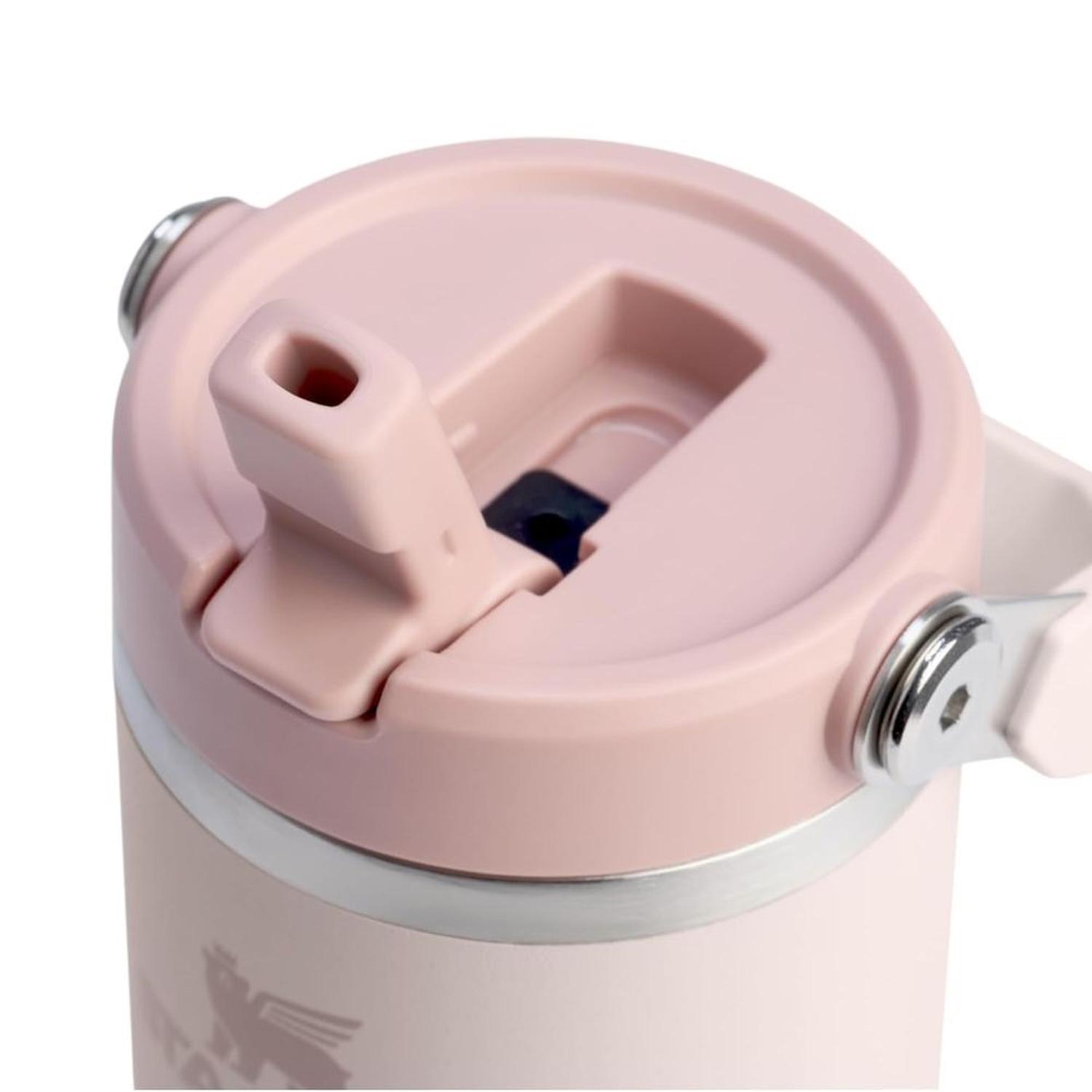 TUMBLER VASO DE ACERO INOXIDABLE STANLEY ICEFLOW 2.0 14 OZ - ROSE QUARTZ - 3