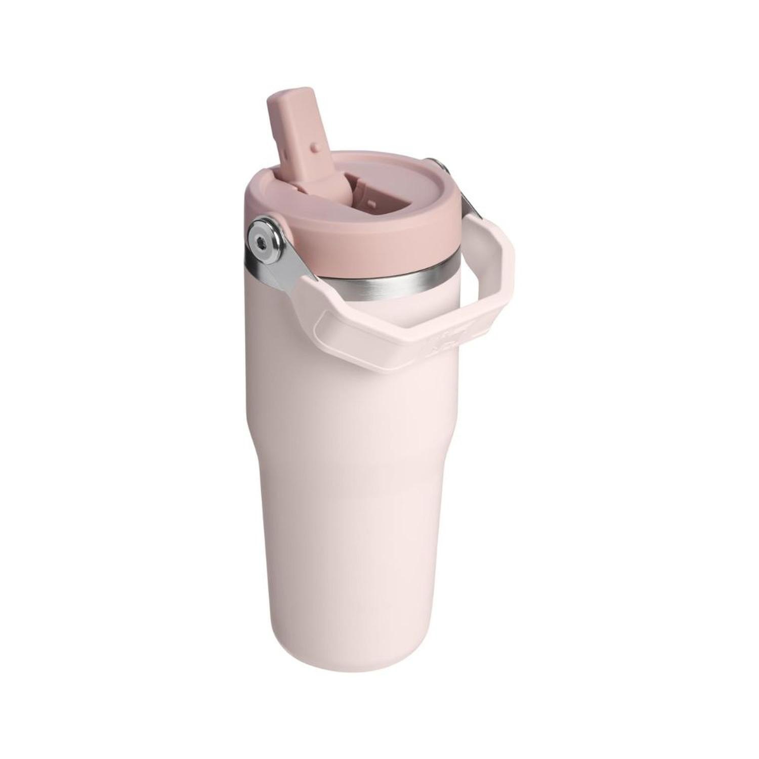 TUMBLER VASO DE ACERO INOXIDABLE STANLEY ICEFLOW 2.0 14 OZ - ROSE QUARTZ - 4