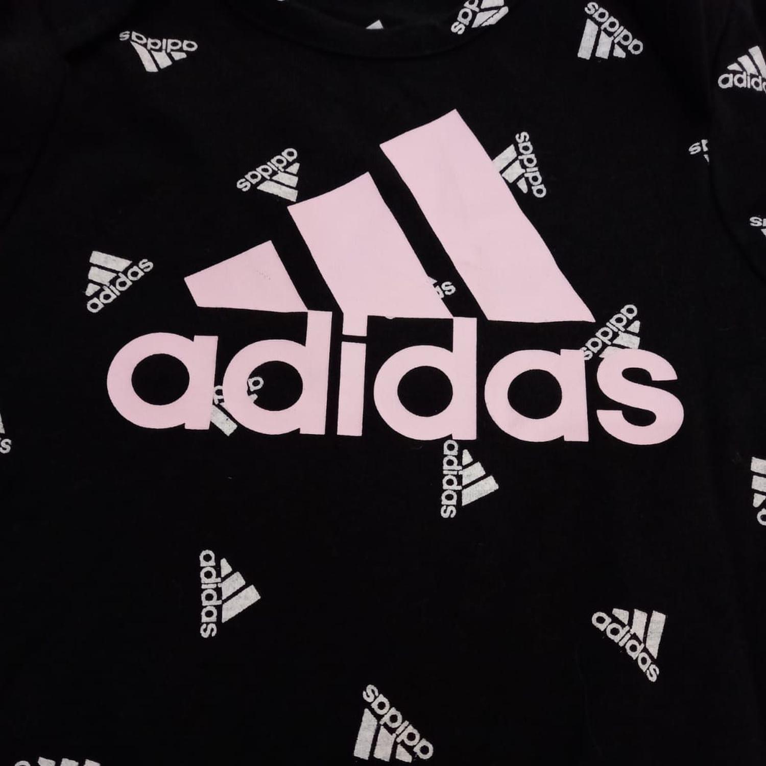 PACK 2 BEBECRECE BODYS ADIDAS - ROSADO/NEGRO TAMAÑO 3 A 6 MESES - 2
