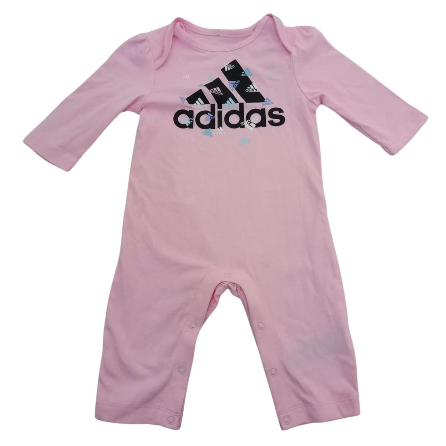 PACK 2 BEBECRECE BODYS ADIDAS - ROSADO/NEGRO TAMAÑO 0 A 3 MESES - 5