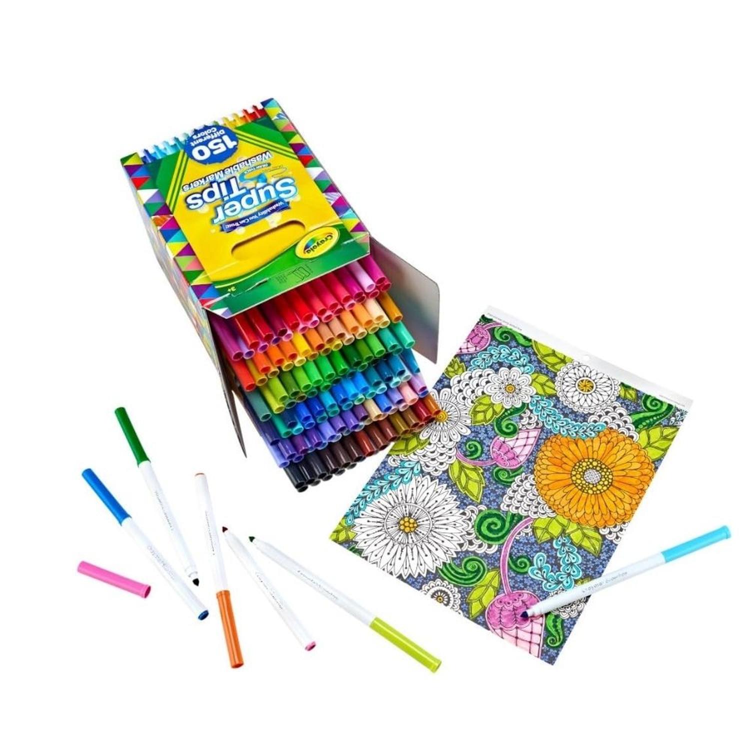 PLUMONES LETTERING CRAYOLA SUPERTIPS X 150 UNDS - 2