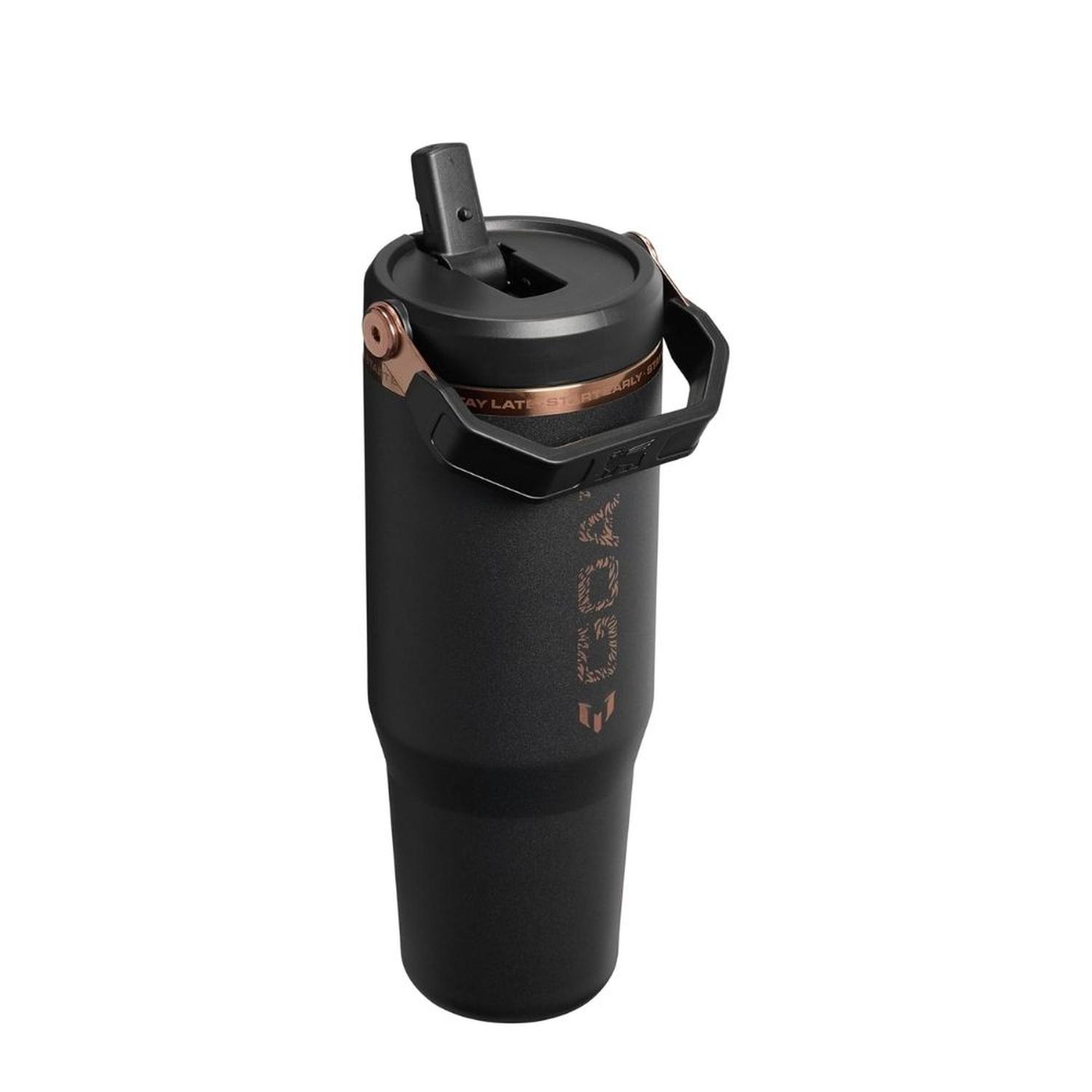 TUMBLER VASO STANLEY X MESSI ICEFLOW 2.0 - MESSI GOAT NEGRO - 2