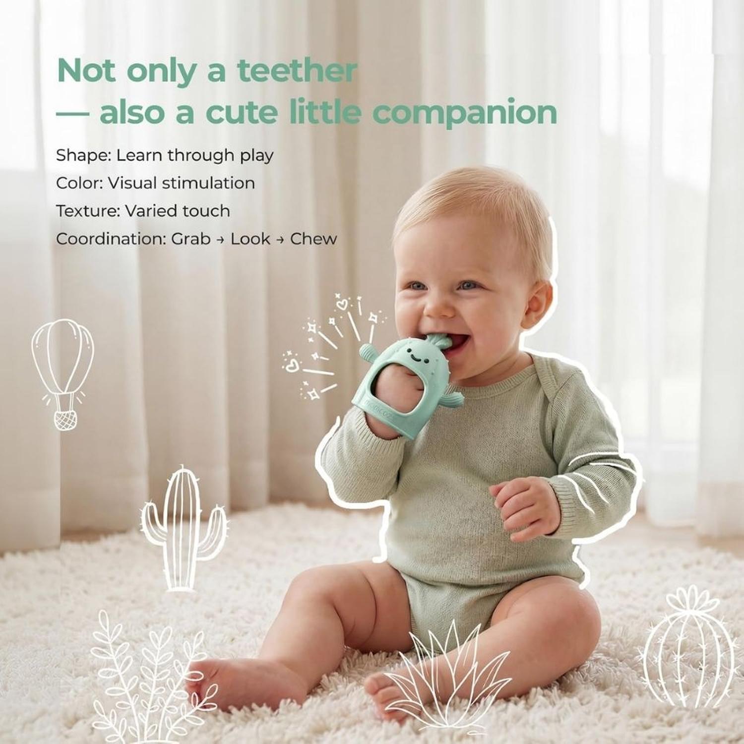 JUGUETES DE DENTICIÓN PARA BEBES MOMCOZY MORDEDOR DE MUNECA - 4