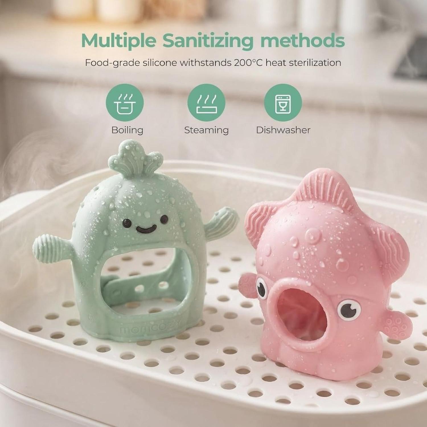 JUGUETES DE DENTICIÓN PARA BEBES MOMCOZY MORDEDOR DE MUNECA - 9