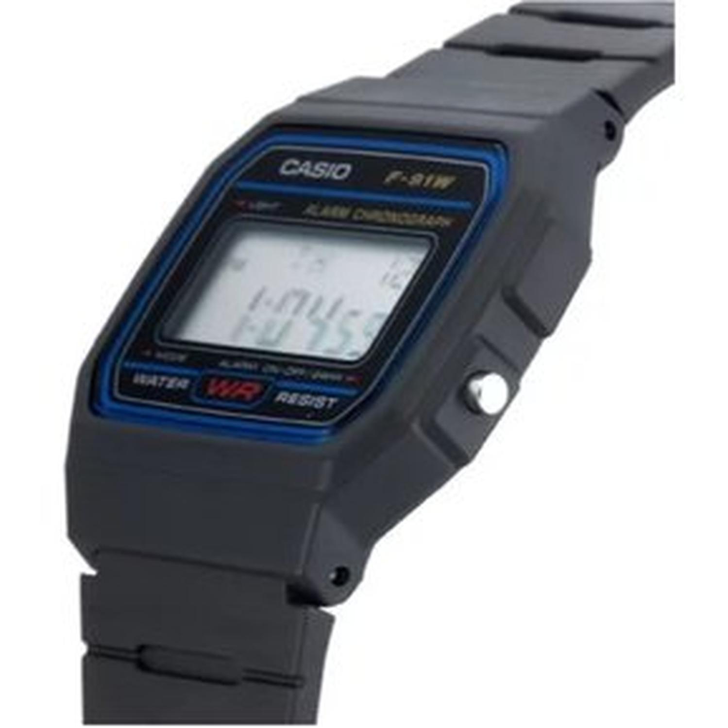 RELOJ CLÁSICO CASIO F91W-1 CORREA DE RESINA DIGITAL NEGRA HOMBRE TAMAÑO TALLA UNICA - 5