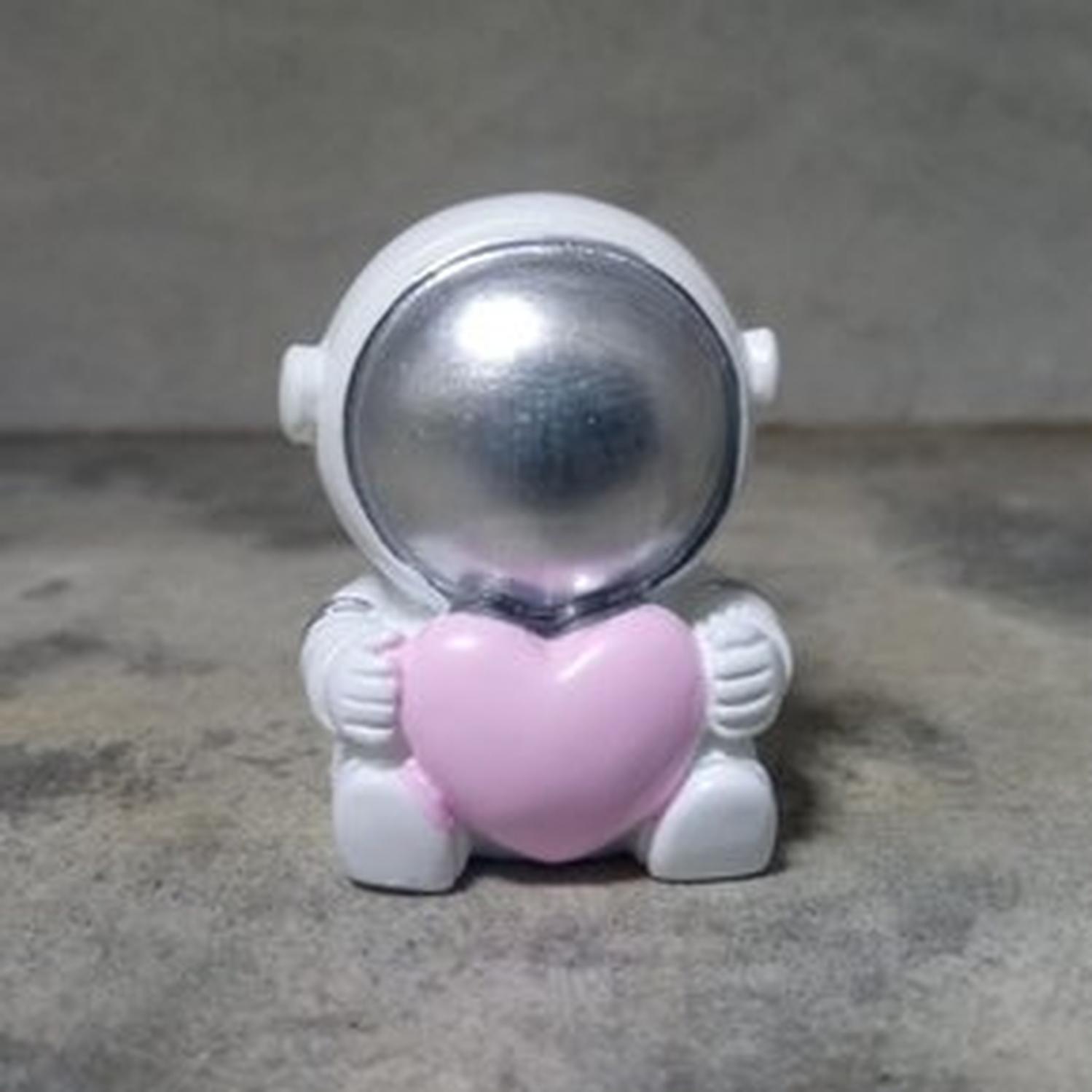 PACK 4 ASTRONAUTAS MINIATURA DECORACIÓN DE HOGAR - PLATEADO TAMAÑO TALLA ÚNICA - 5