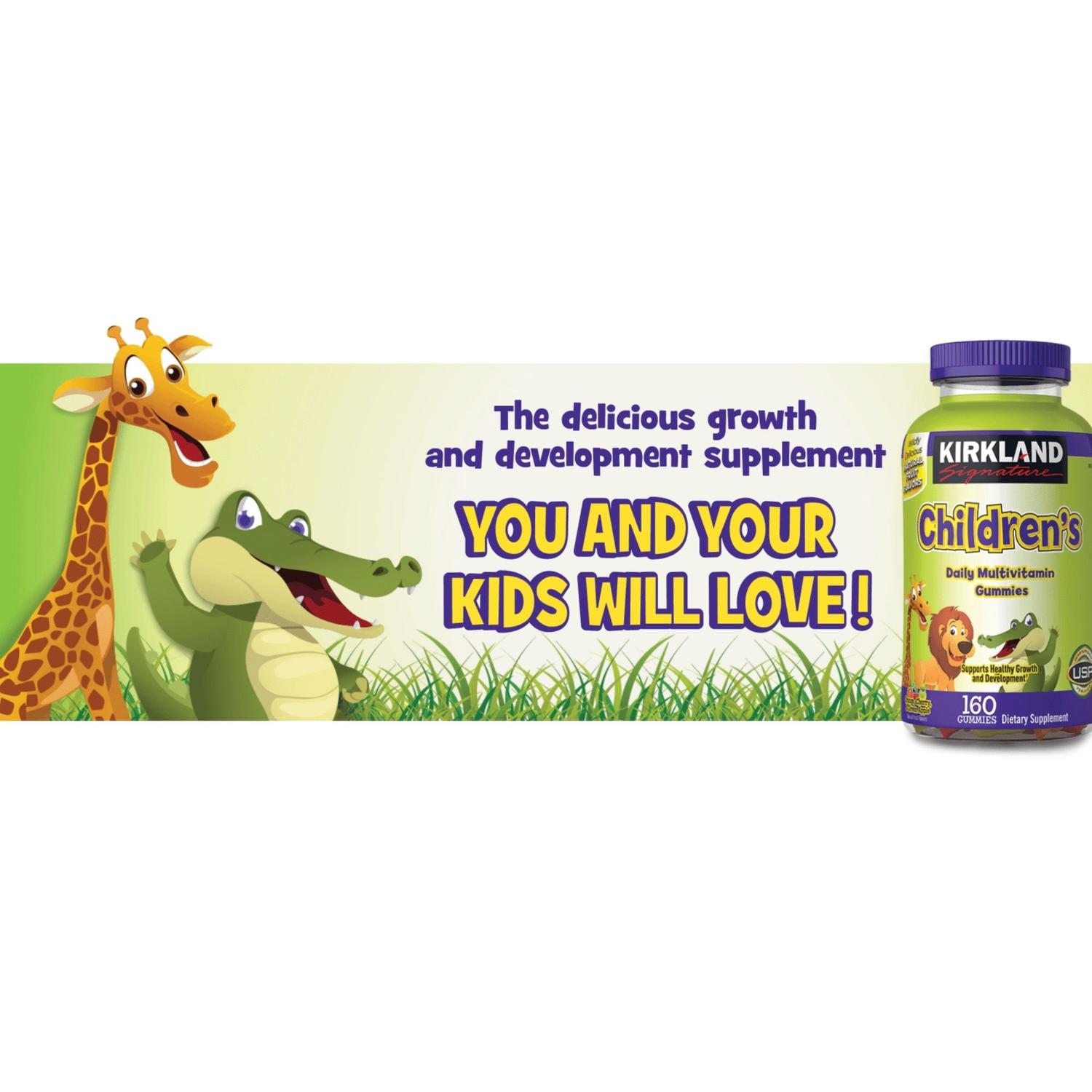 VITAMINAS PARA NIÑOS KIRKLAND - 160 GOMITAS VERDE - 4