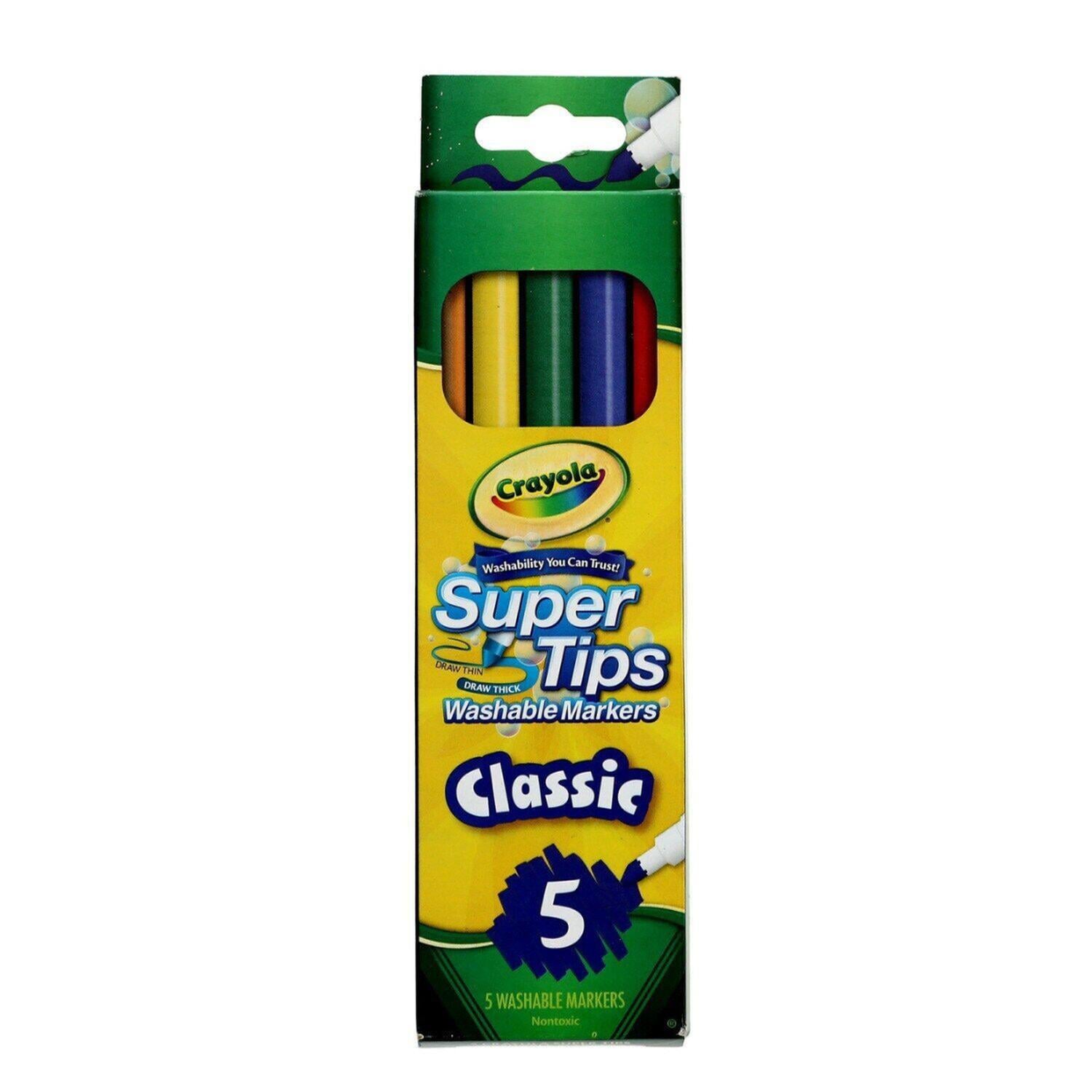 PACKX2 PLUMONES LETTERING CRAYOLA SUPERTIPS X 5 UNDS TAMAÑO TALLA UNICA - 2