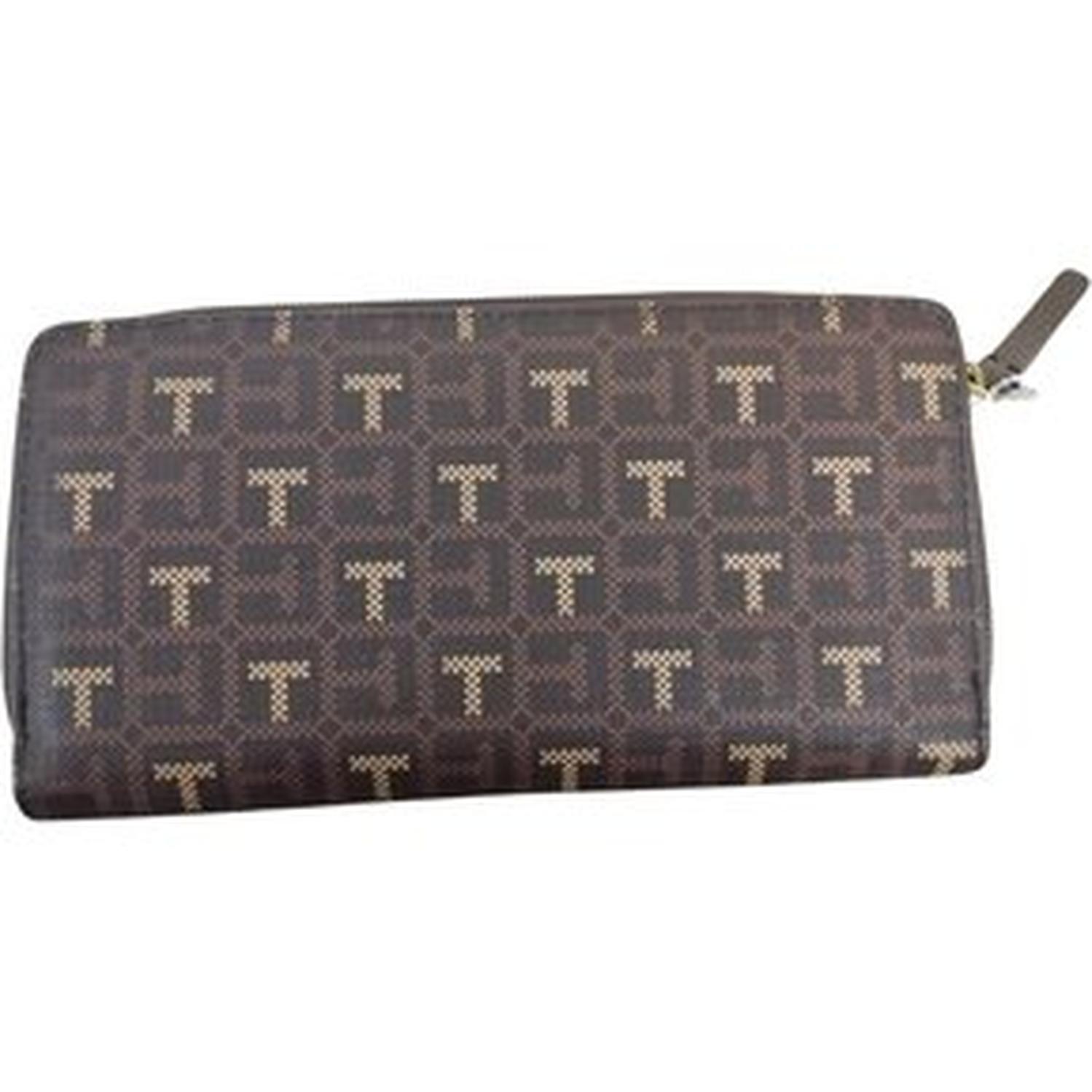 BILLETERA TOMMY HILFIGER MONOGRAM CON CIERRE - MARRÓN TAMAÑO TALLA ÚNICA - 3