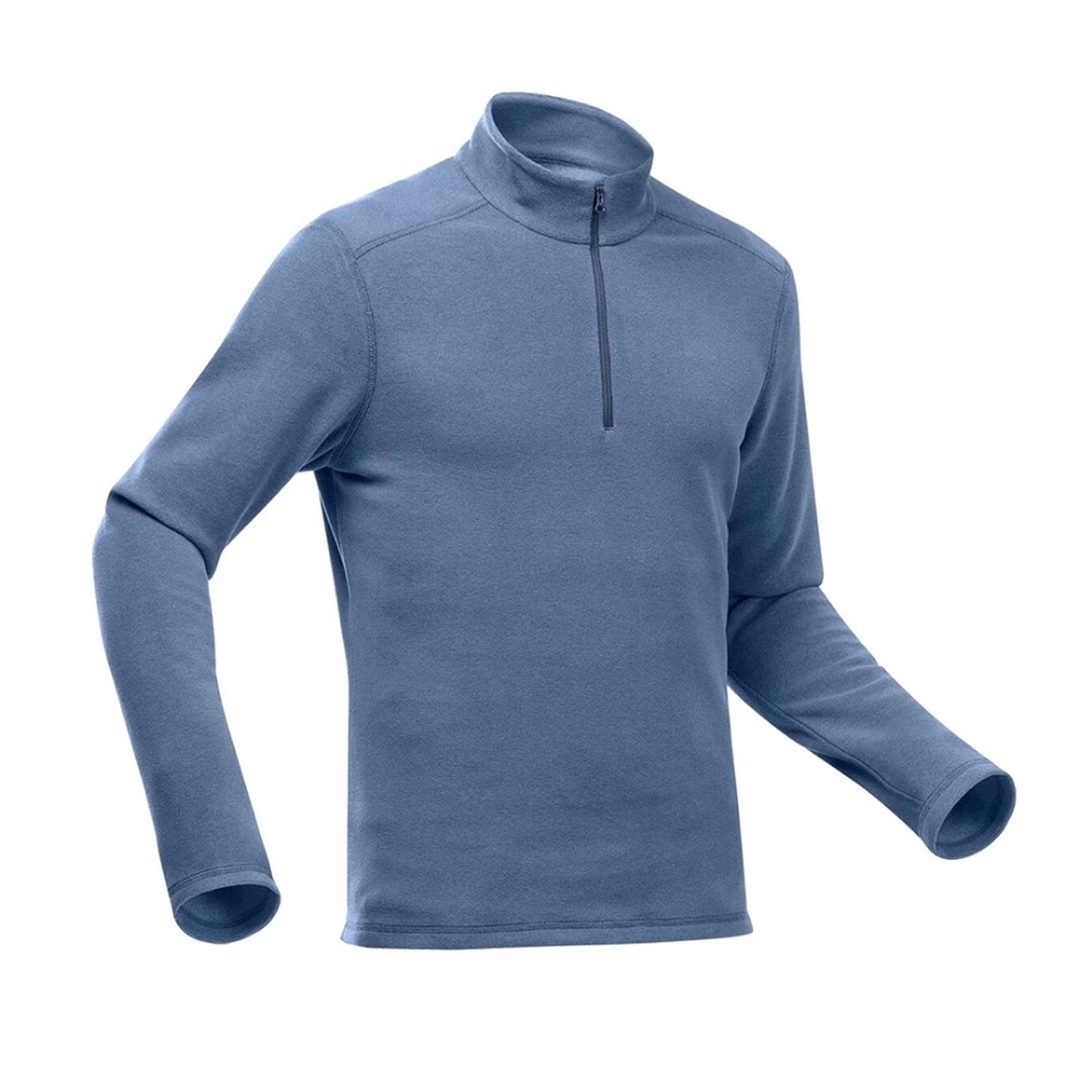 FORRO POLAR DE MONTAÑA Y TREKKING HOMBRE QUECHUA MH100 AZUL - 1