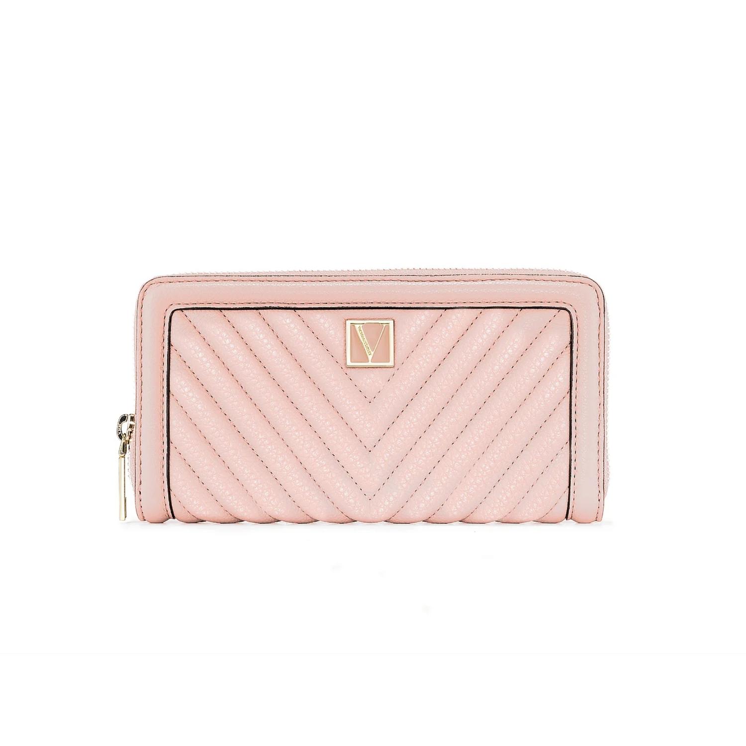 BILLETERA MUJER VICTORIA'S SECRET ZIPPER - ROSA TAMAÑO TALLA UNICA - 1