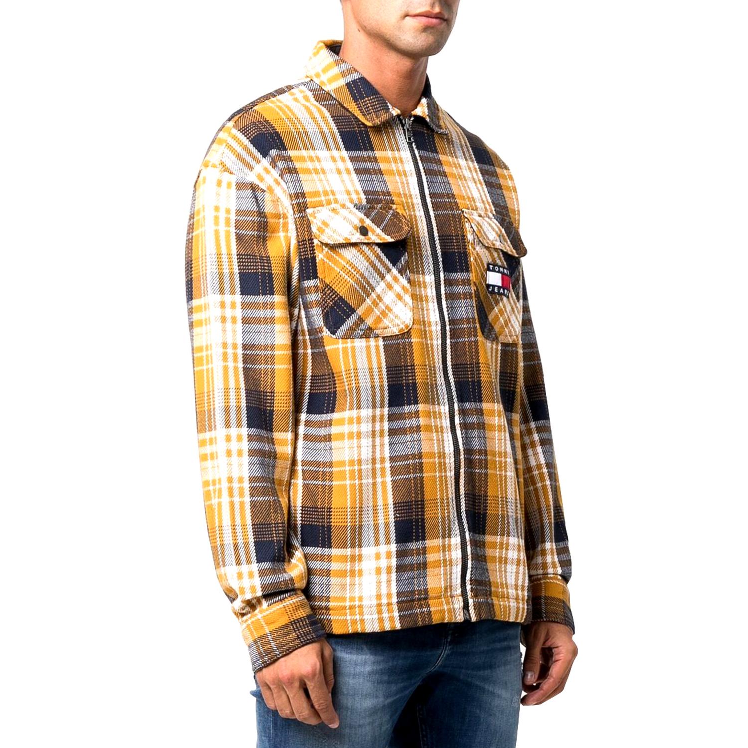 CASACA TIPO CAMISA A CUADROS TOMMY HILFIGER HOMBRE - AMARILLO - 1