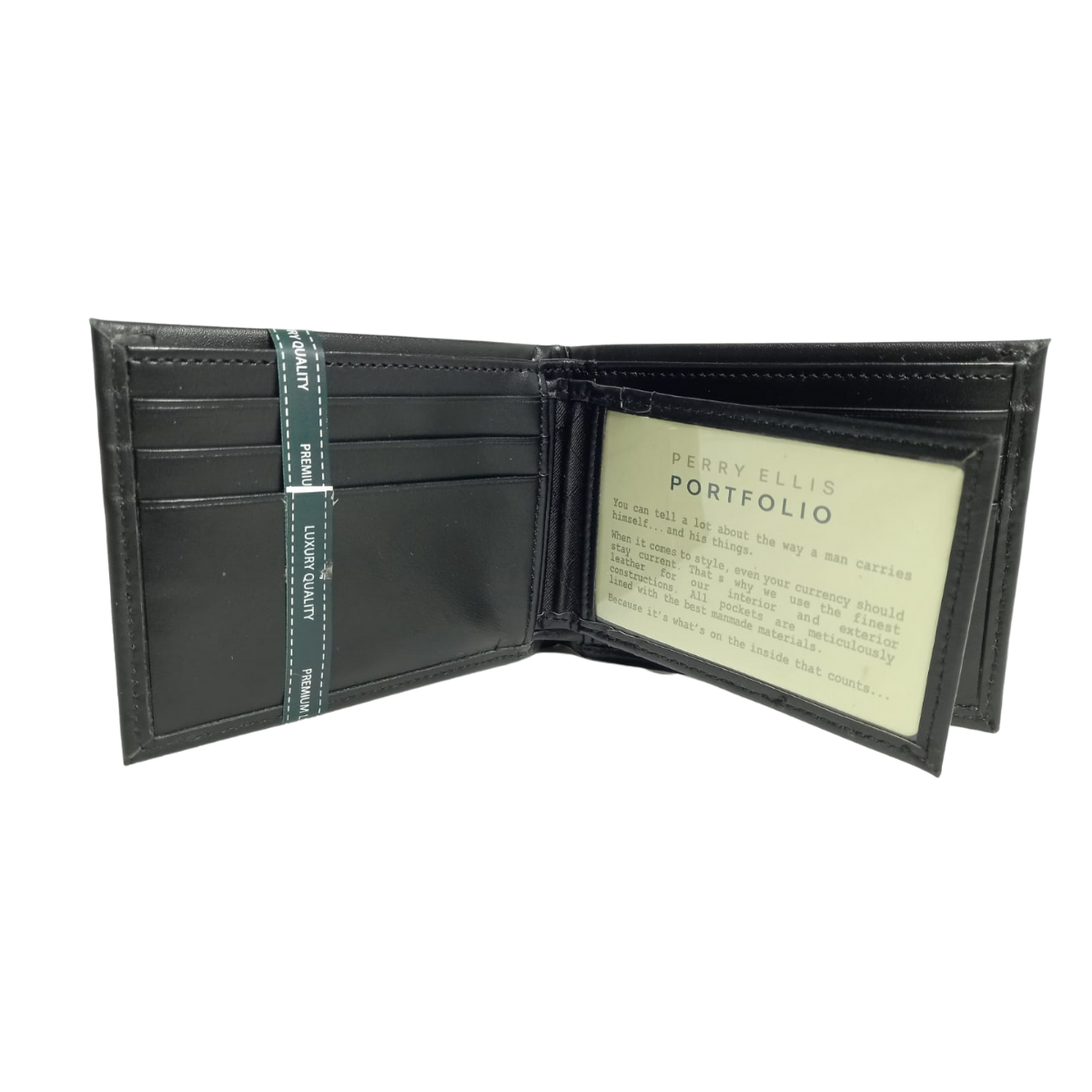 BILLETERA PARA HOMBRE PERRY ELLIS PORTFOLIO - NEGRO TAMAÑO TALLA ÚNICA - 2