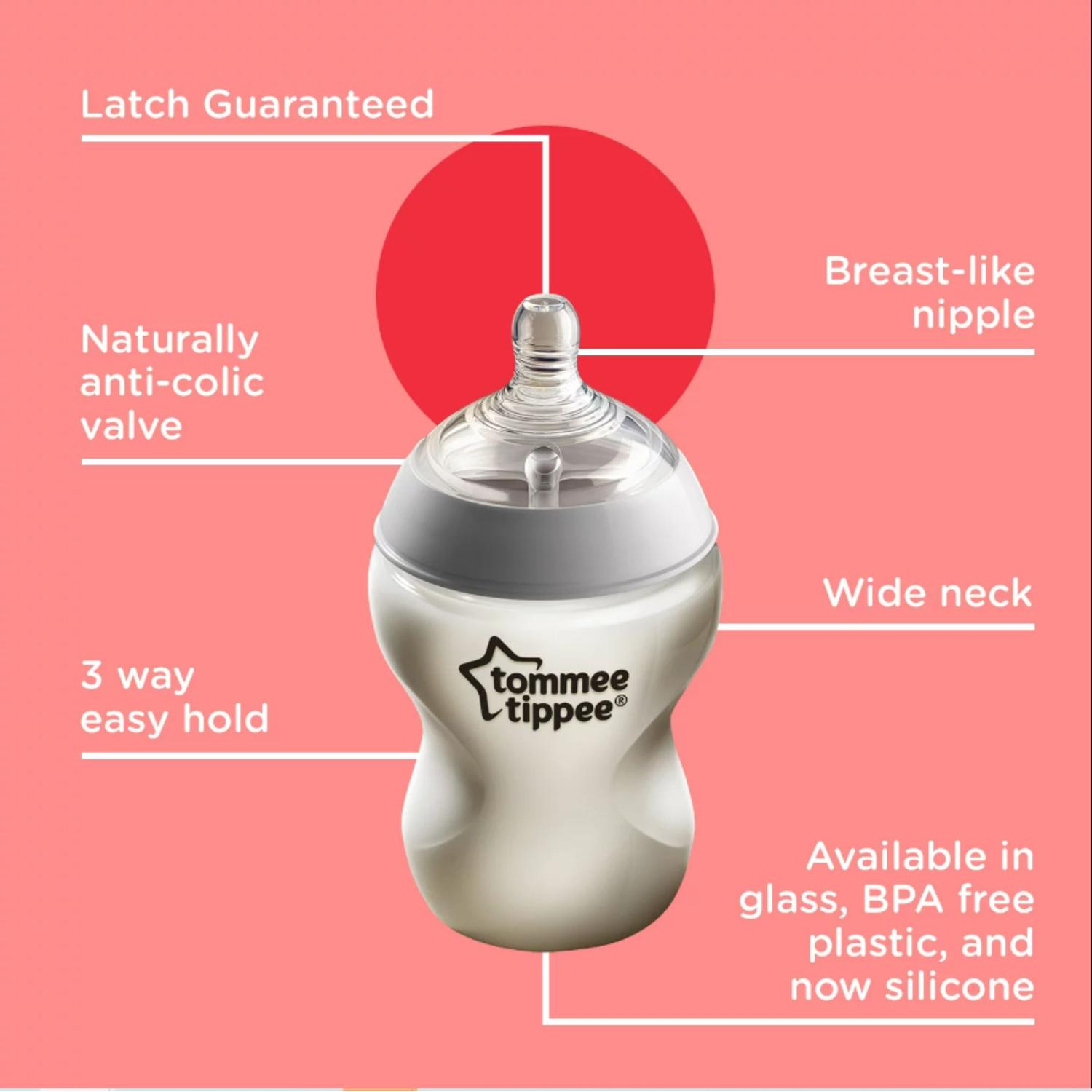 BIBERON ANTICÓLICOS TOMMEE TIPPEE 9 OZ - PACKX4 TAMAÑO TALLA ÚNICA - 5