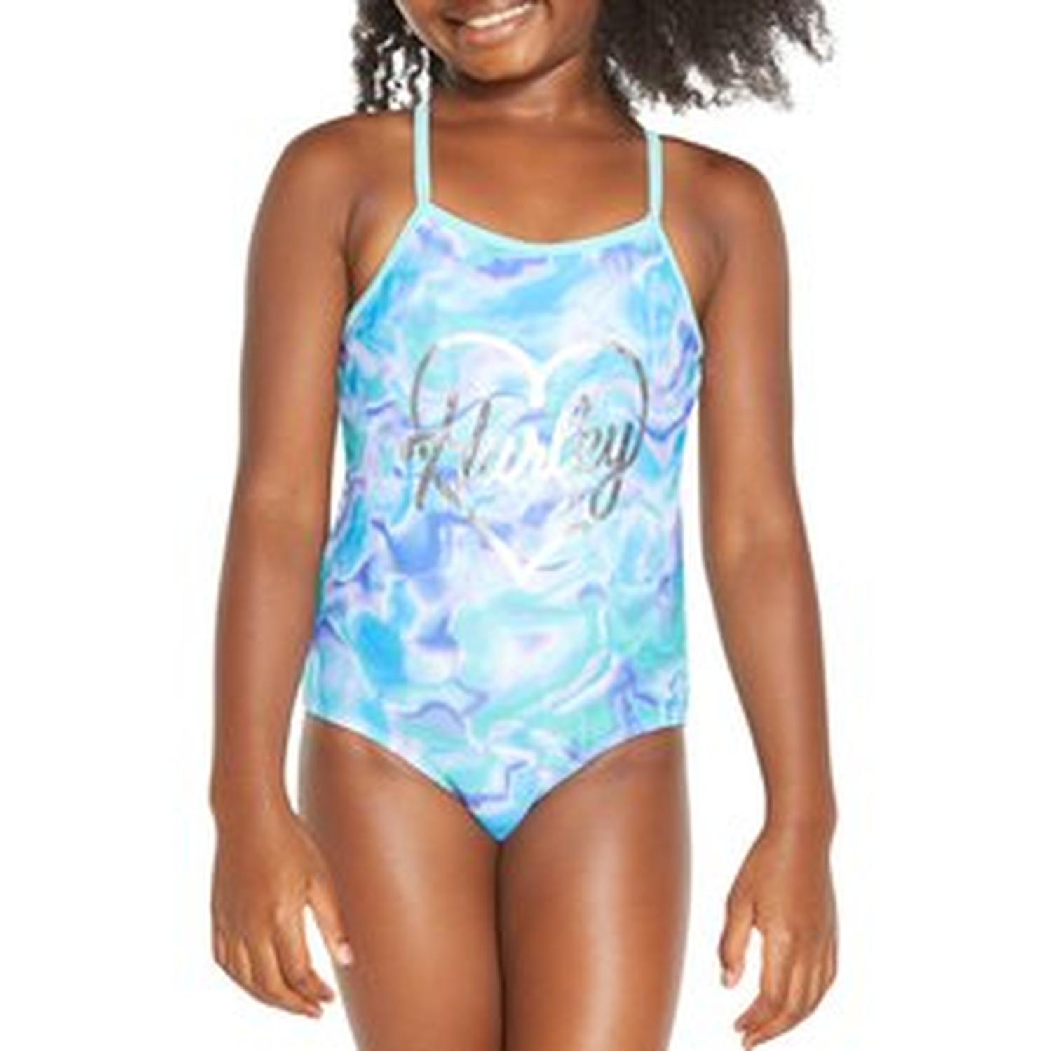 ROPA DE BAÑO HURLEY HYPER PARA NIÑA BLUE TIE DYE - CELESTE TAMAÑO 4 - 2