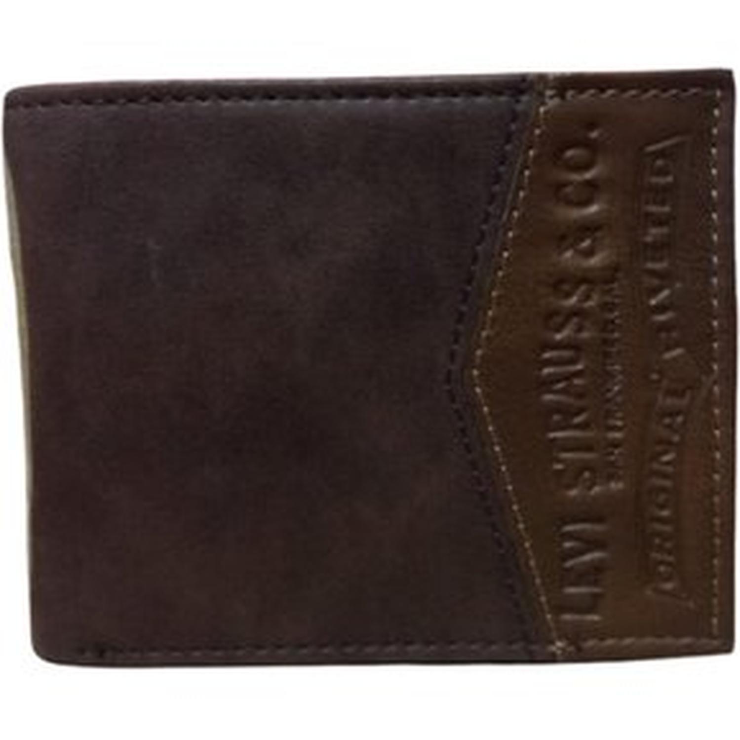 BILLETERA MARRON BIFOLD DE CUERO LEVI'S TAMAÑO TALLA ÚNICA - 1
