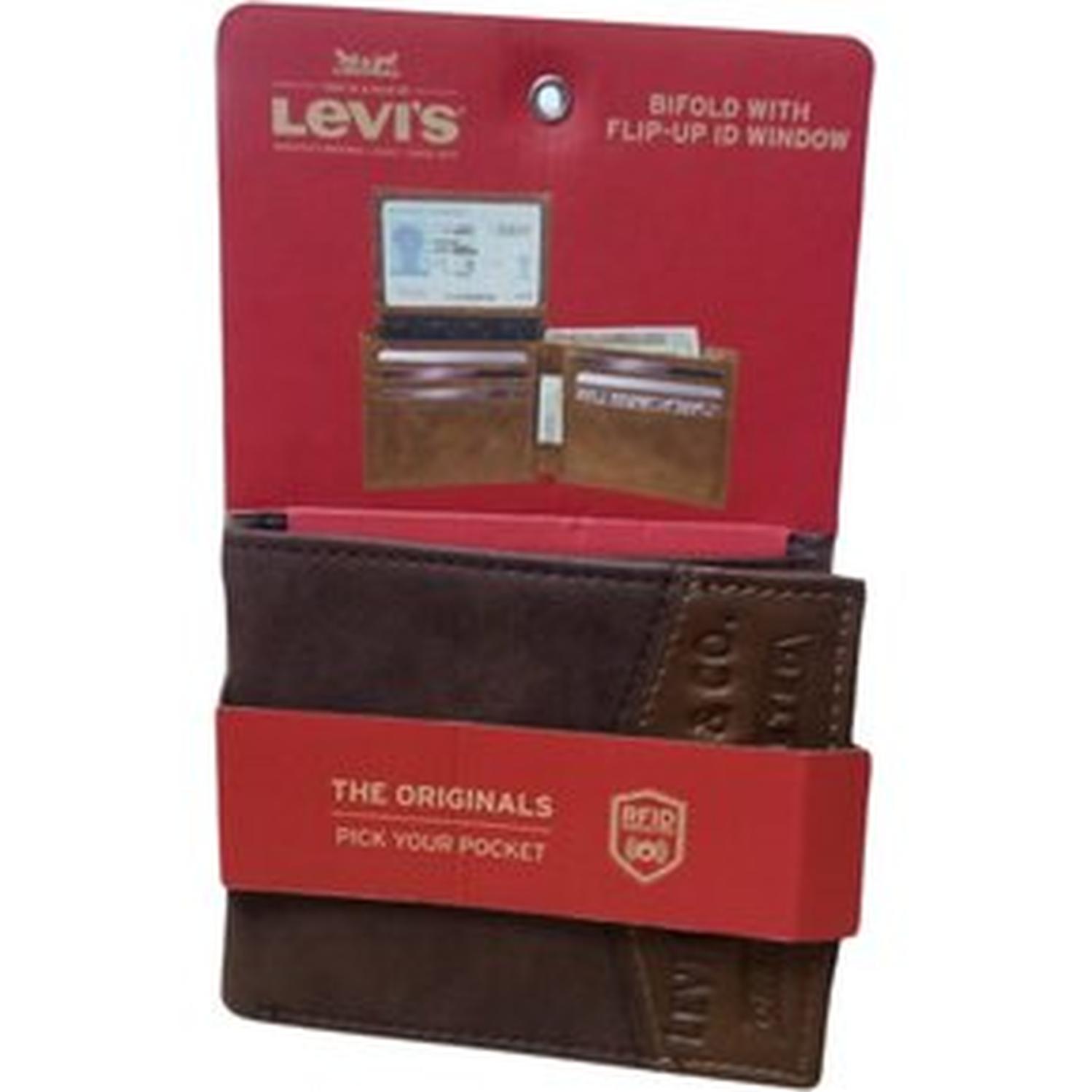 BILLETERA MARRON BIFOLD DE CUERO LEVI'S TAMAÑO TALLA ÚNICA - 5