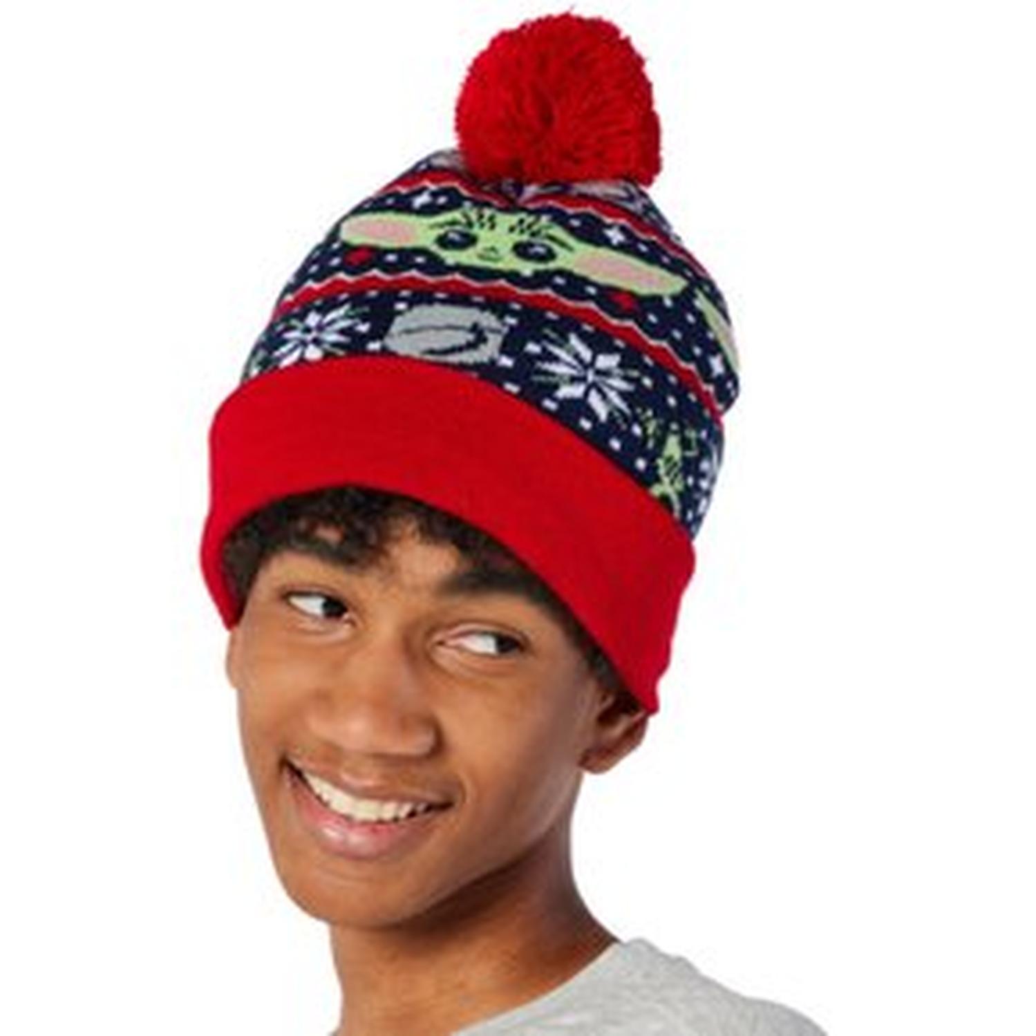 CHULLO O GORRO NAVIDEÑO GROGU STAR WARS - AZUL TAMAÑO 10 - 2