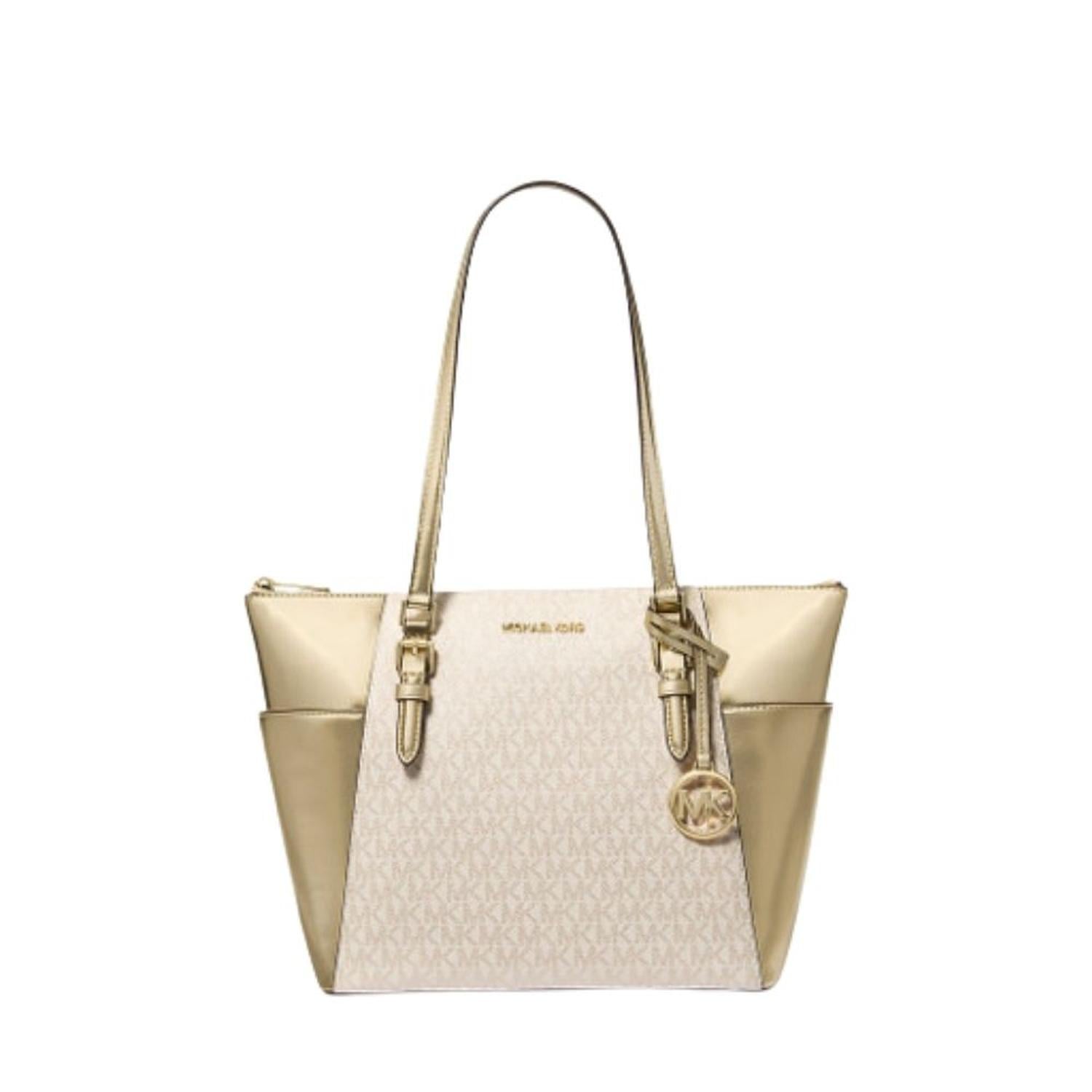 CARTERA TOTE MICHAEL KORS CHARLOTTE - PALE GOLD TAMAÑO TALLA ÚNICA - 1