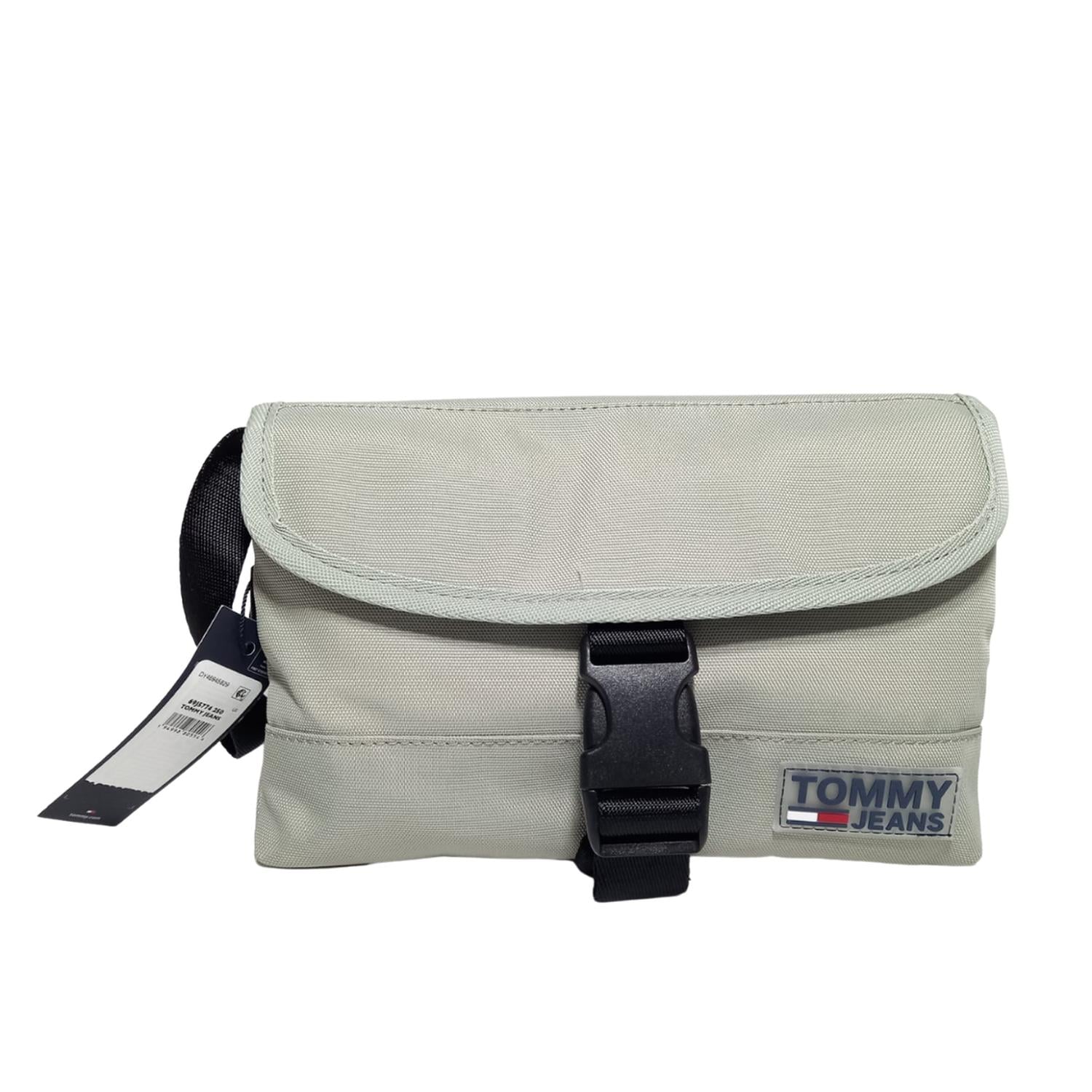 CANGURO CROSSBODY TOMMY HILFIGER CUADRADA CON HEBILLA VERDE TAMAÑO TALLA ÚNICA - 1