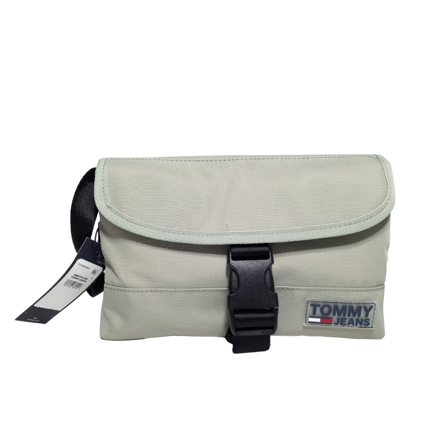 CANGURO CROSSBODY TOMMY HILFIGER CUADRADA CON HEBILLA VERDE TAMAÑO TALLA ÚNICA - 1