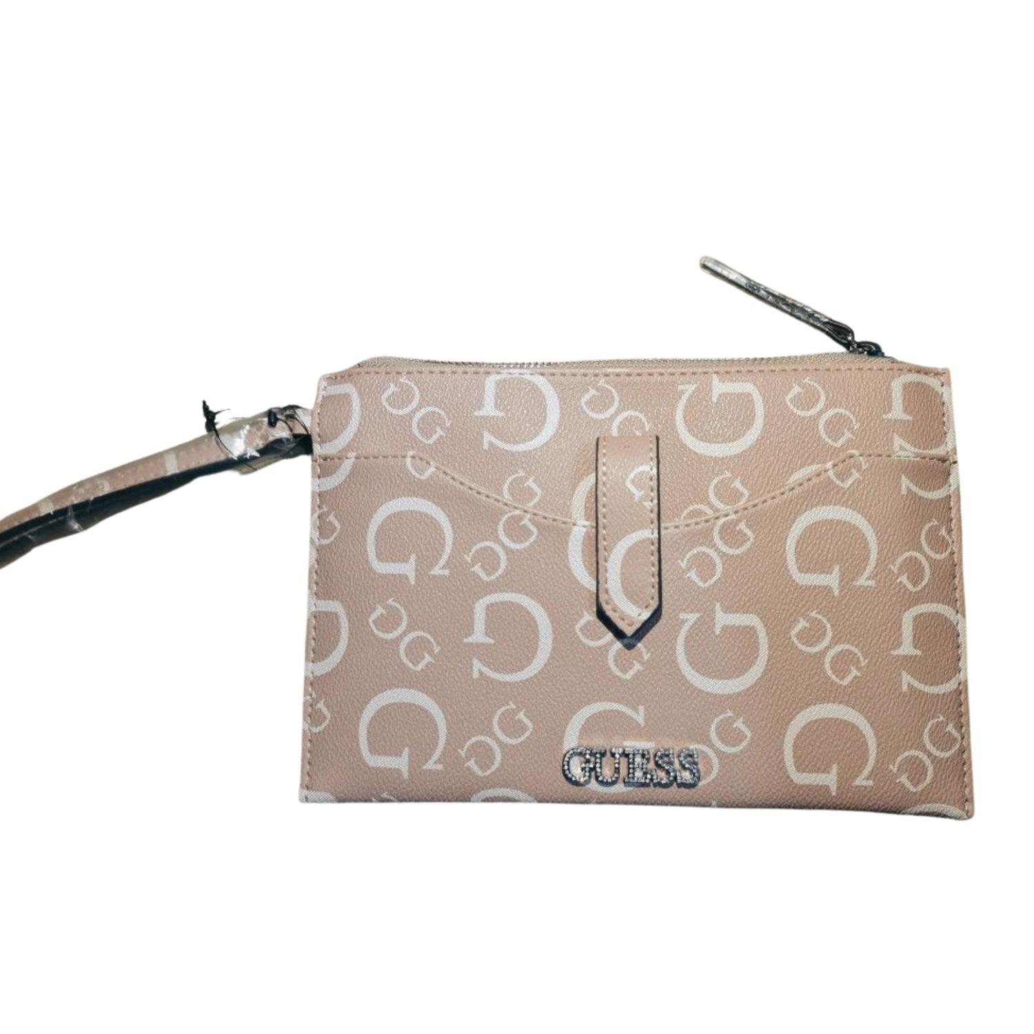 SET CARTERA DE MANO Y TARJETERO GUESS CASPIAN SLG - ROSA PALO TAMAÑO TALLA ÚNICA - 2