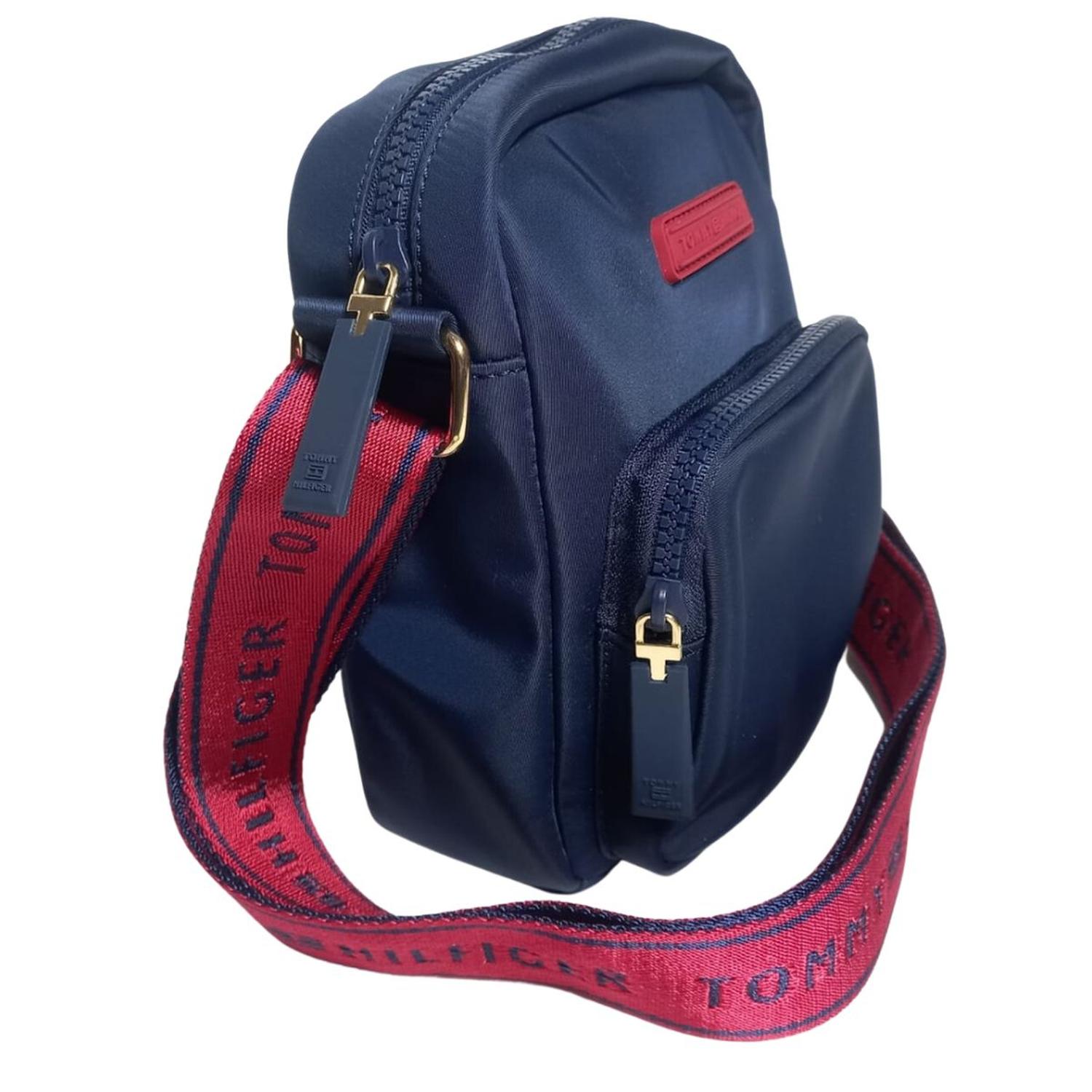 CARTERA O CROSSBODY TOMMY HILFIGER STRAP DOBLE CIERRE - AZUL TAMAÑO TALLA ÚNICA - 1