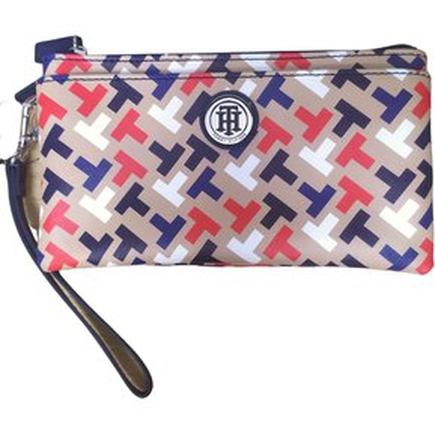 WRISLET O CARTERA DE MANO TOMMY HILFIGER MONOGRAM - BEIGE TAMAÑO TALLA ÚNICA - 1
