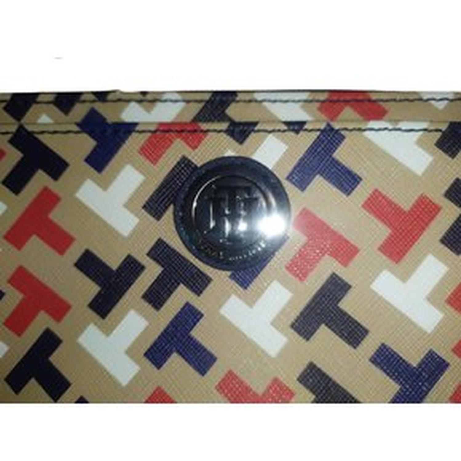 WRISLET O CARTERA DE MANO TOMMY HILFIGER MONOGRAM - BEIGE TAMAÑO TALLA ÚNICA - 4