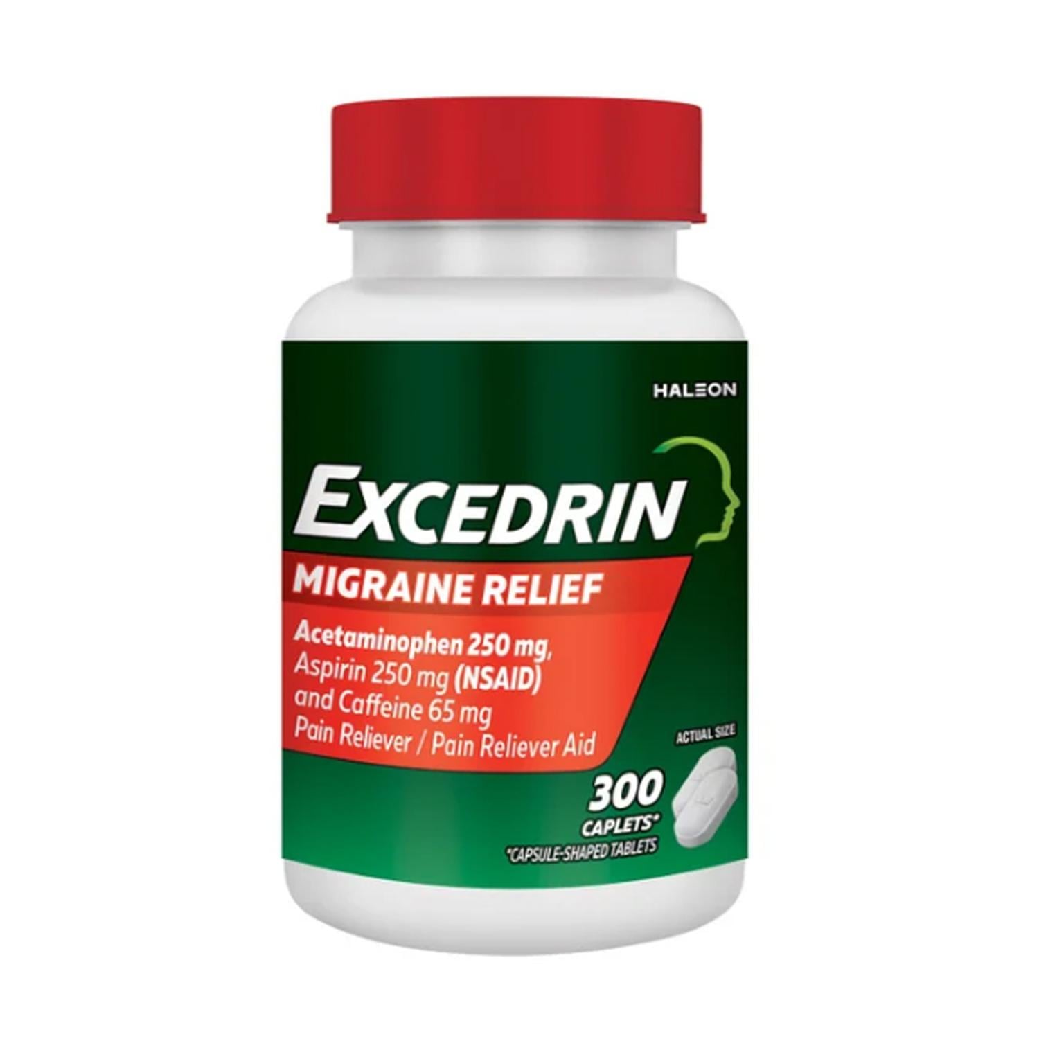 EXCEDRIN MIGRAÑA X 300 COMPRIMIDOS BLANCO TAMAÑO TALLA ÚNICA - 1