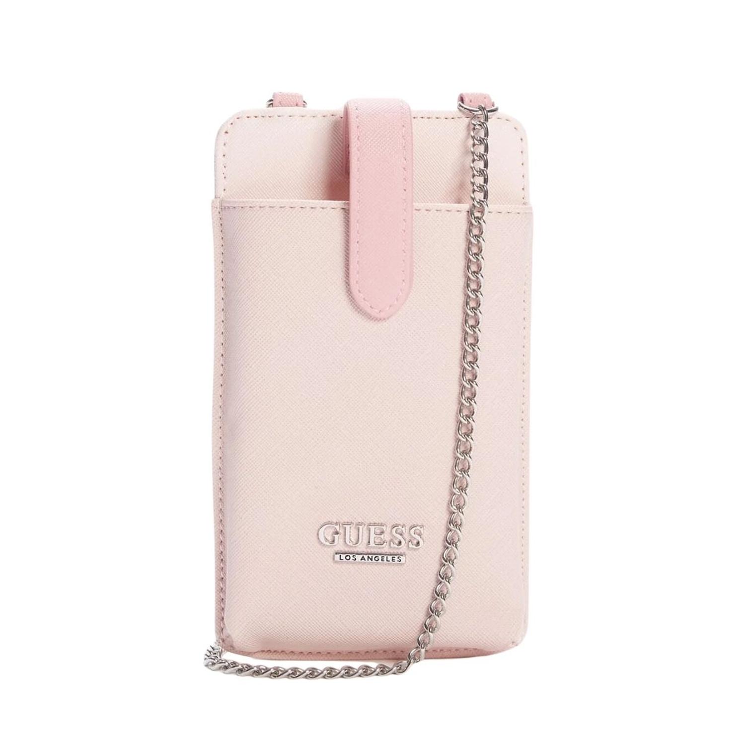 CARTERA PORTA CELULAR GUESS PHONE CROSSBODY - ROSA TAMAÑO TALLA ÚNICA - 1