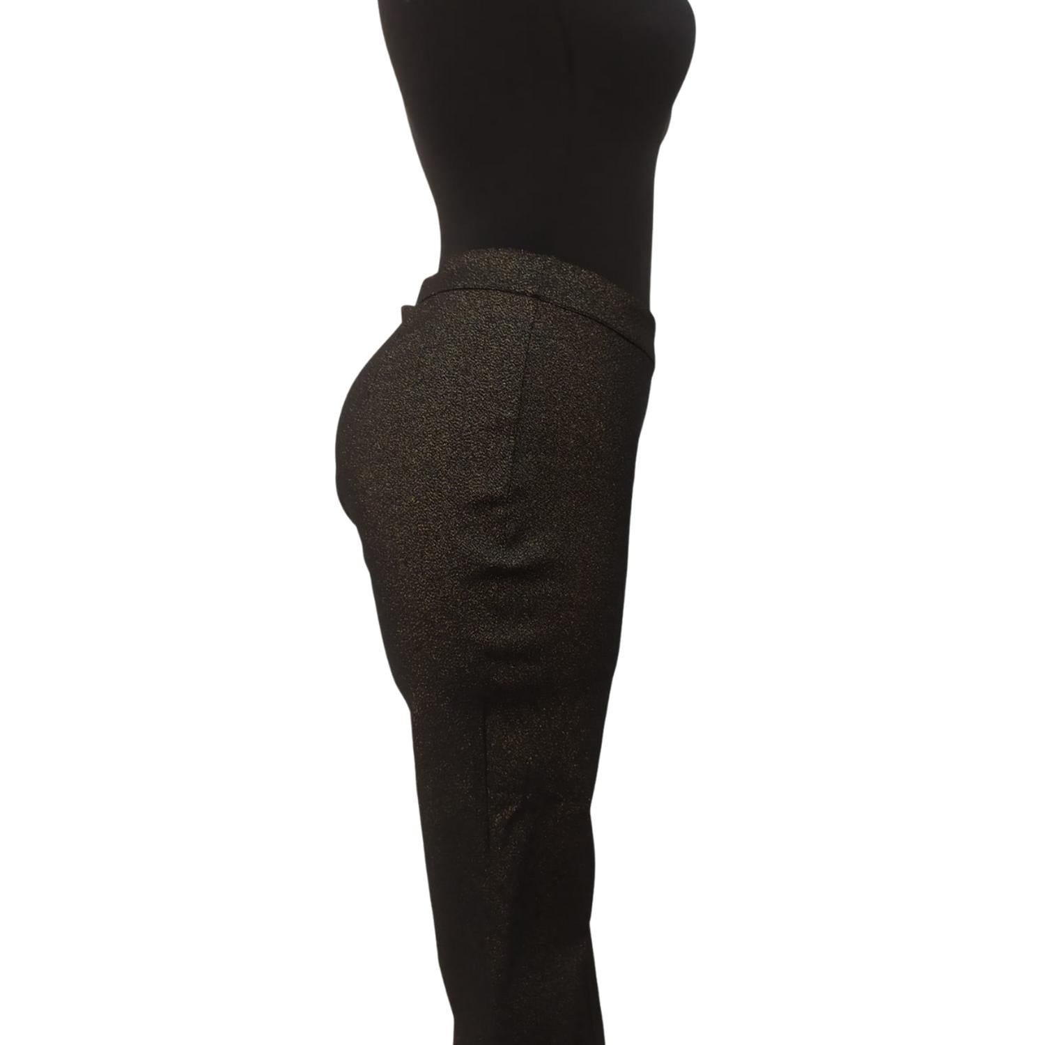 PANTALON TOMMY HILFIGER STRETCH NEGRO GLITTER - 2