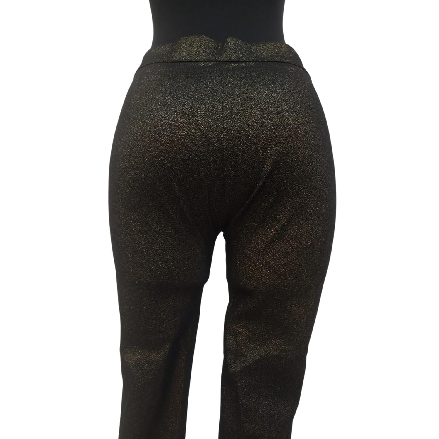 PANTALON TOMMY HILFIGER STRETCH NEGRO GLITTER - 3