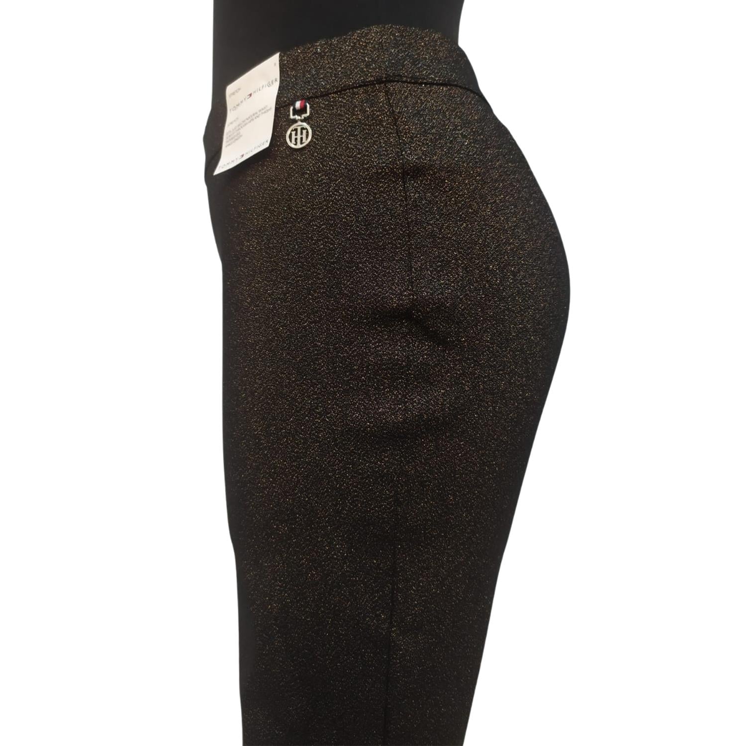 PANTALON TOMMY HILFIGER STRETCH NEGRO GLITTER - 5