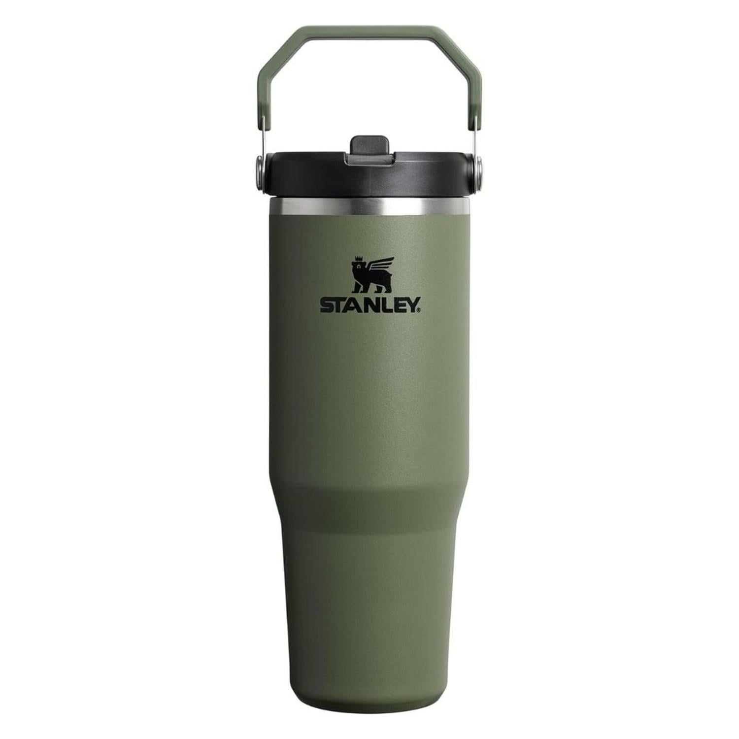 TUMBLER VASO DE ACERO INOXIDABLE STANLEY ICEFLOW FLIP STRAW 30OZ -DRIED PINE TAMAÑO TALLA UNICA - 1