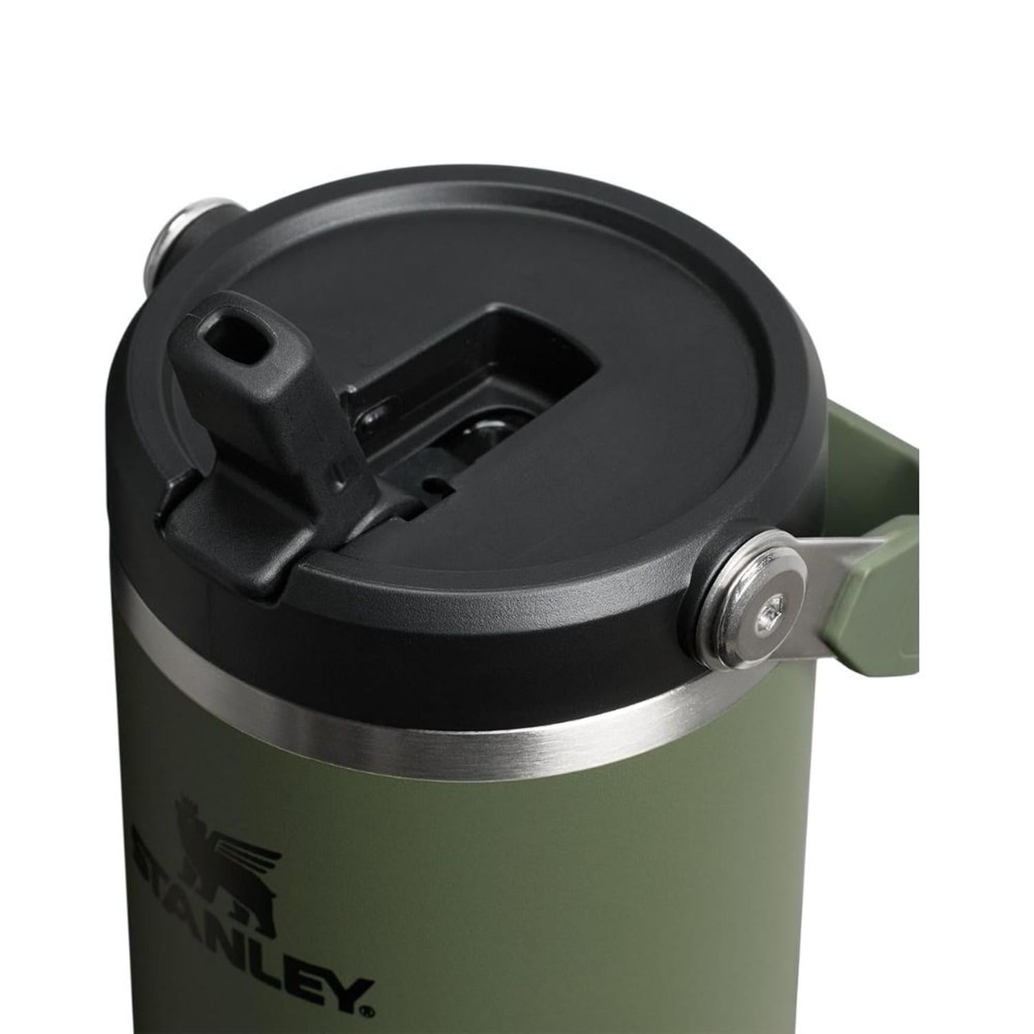 TUMBLER VASO DE ACERO INOXIDABLE STANLEY ICEFLOW FLIP STRAW 30OZ -DRIED PINE TAMAÑO TALLA UNICA - 2