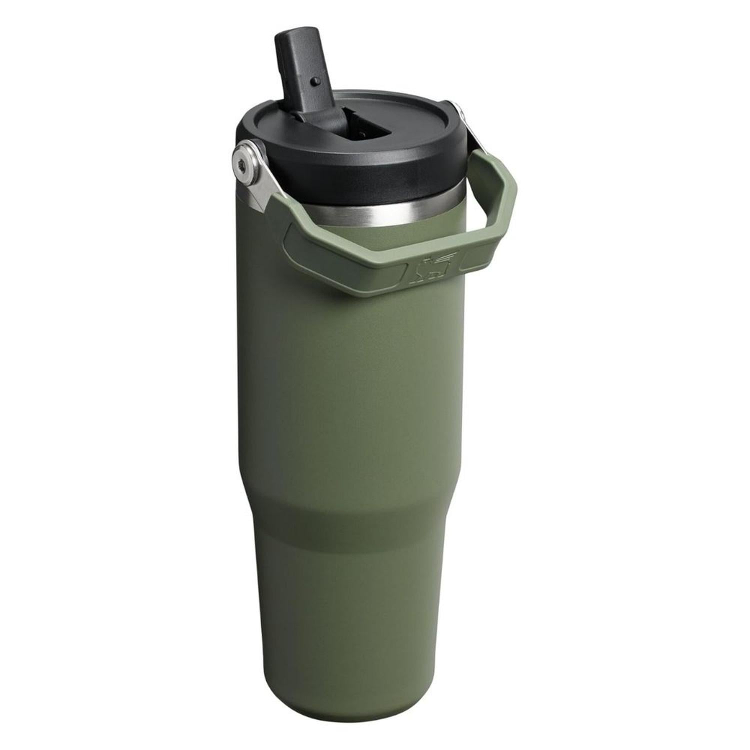 TUMBLER VASO DE ACERO INOXIDABLE STANLEY ICEFLOW FLIP STRAW 30OZ -DRIED PINE TAMAÑO TALLA UNICA - 3