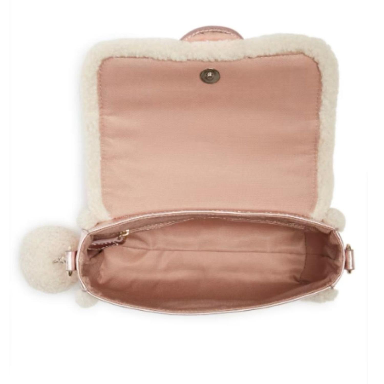 CARTERA CROSSBODY GUESS GINA SHERPA - ROSE GOLD TAMAÑO TALLA ÚNICA - 3