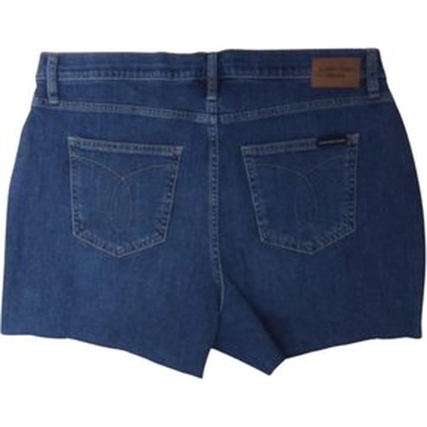SHORT JEAN CALVIN KLEIN HIGH RISE DESTROY - AZUL - 3