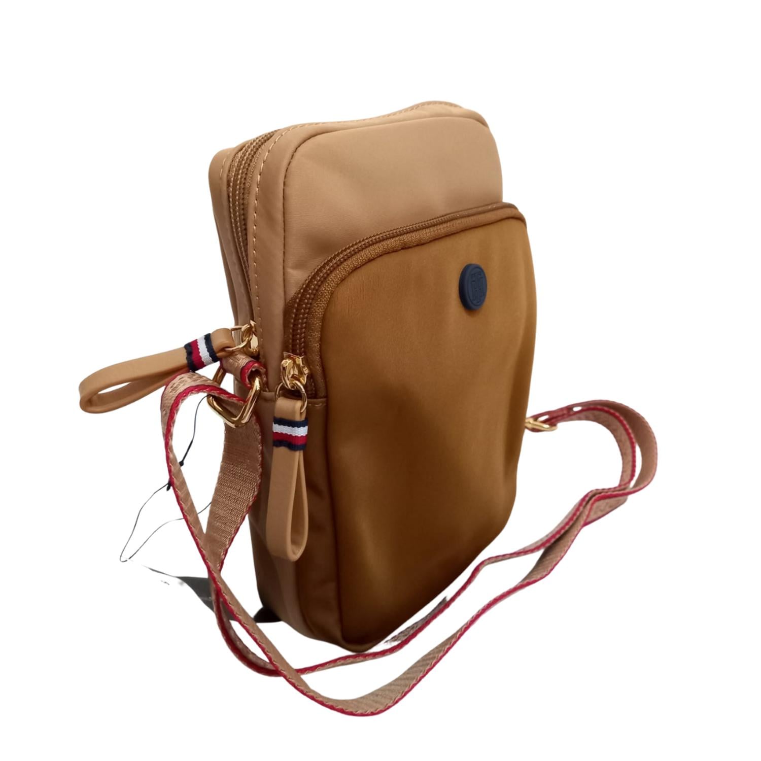 CARTERA O CROSSBODY TOMMY HILFIGER EMBOSSED - MARRÓN TAMAÑO TALLA ÚNICA - 1