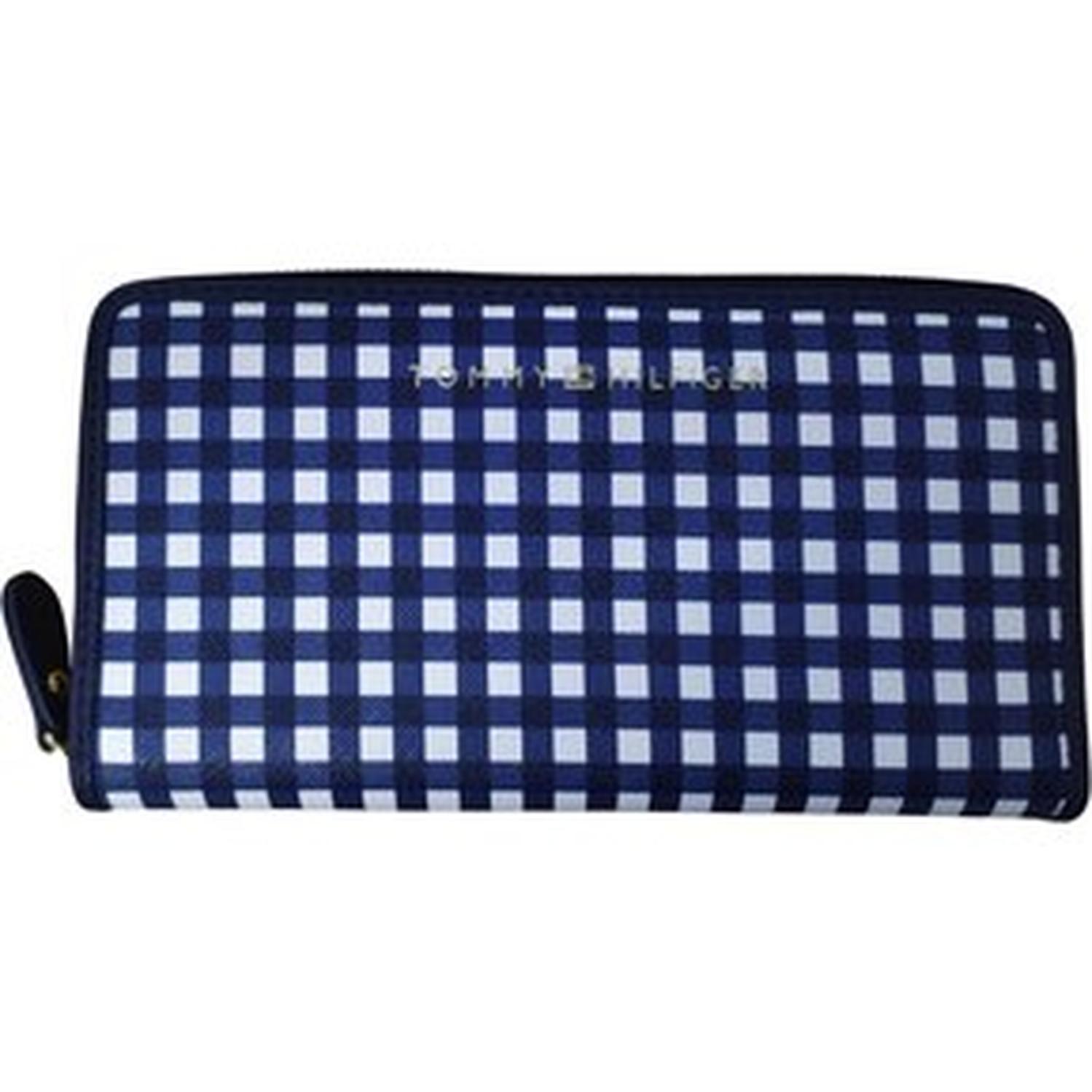 BILLETERA TOMMY HILFIGER GRANDE CON CIERRE CORE - AZUL TAMAÑO TALLA ÚNICA - 1