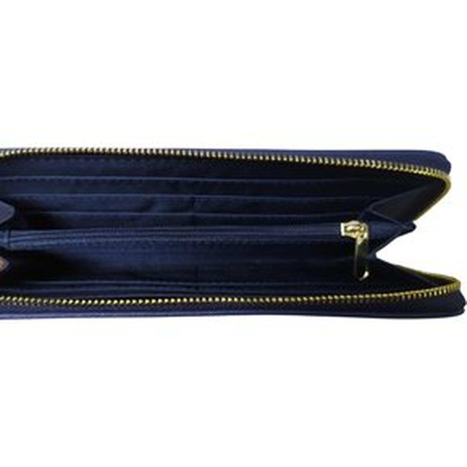 BILLETERA TOMMY HILFIGER GRANDE CON CIERRE CORE - AZUL TAMAÑO TALLA ÚNICA - 6