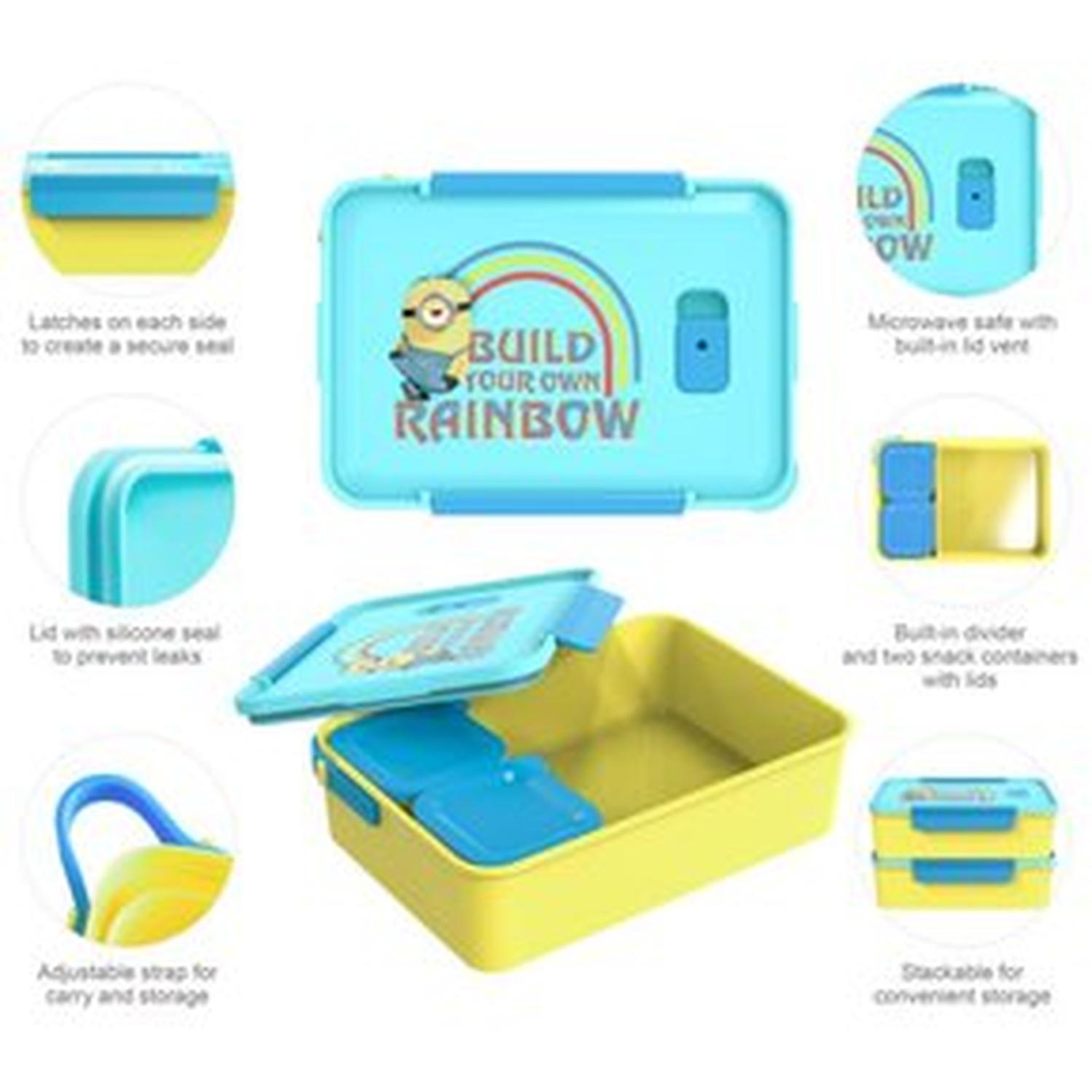 LONCHERA PACKX3 BENTO ZAK DESIGNS MINIONS THE RISE OF GRU AMARILLO TAMAÑO TALLA ÚNICA - 4
