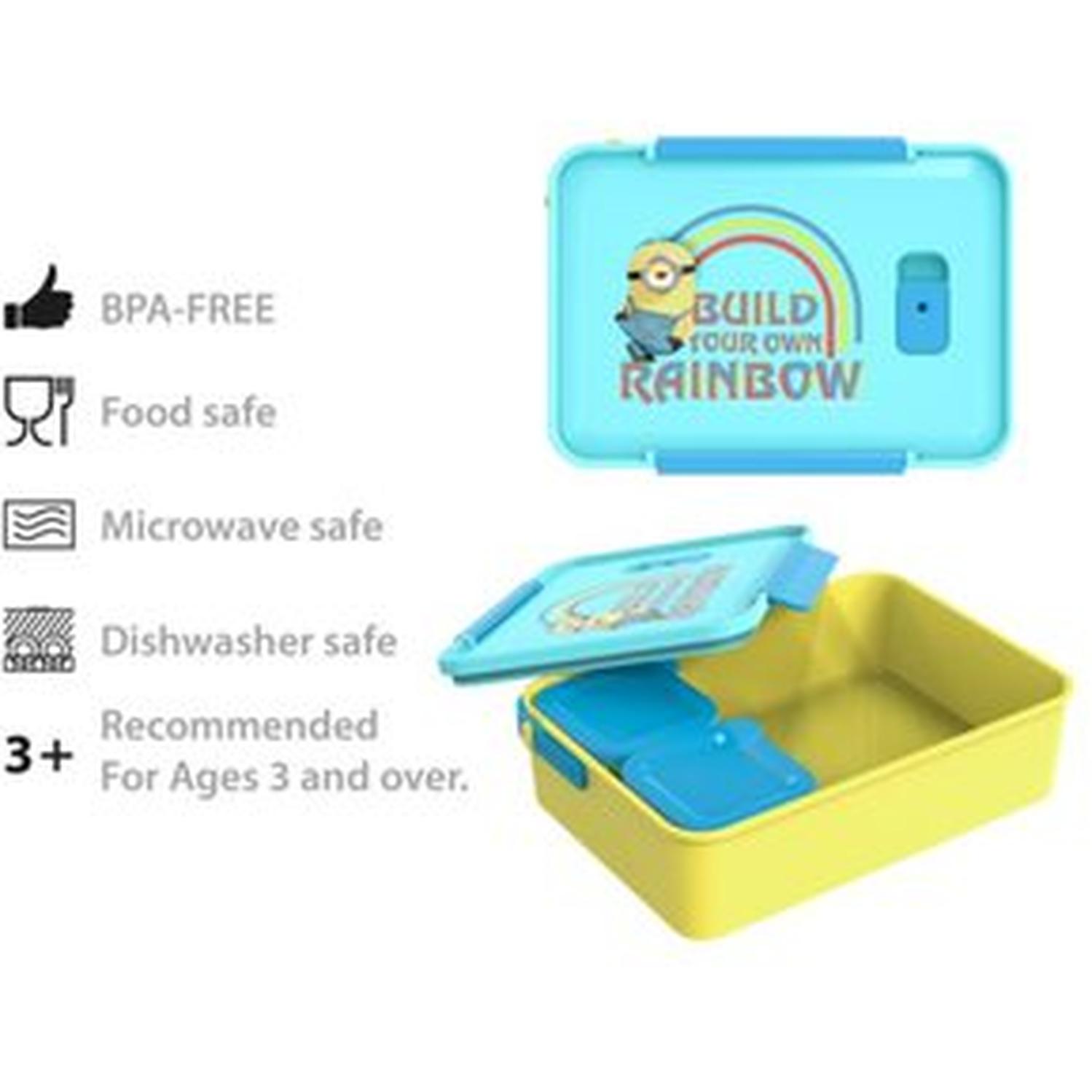 LONCHERA PACKX3 BENTO ZAK DESIGNS MINIONS THE RISE OF GRU AMARILLO TAMAÑO TALLA ÚNICA - 5
