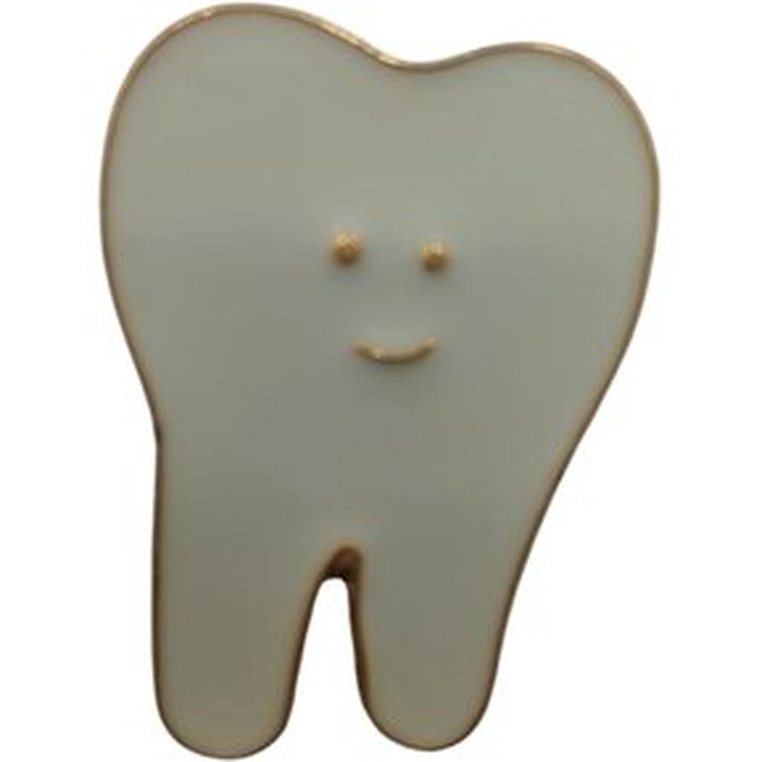 PIN O PINES DE METAL DISEÑO DIENTES DENTISTA PACKX5 TAMAÑO S - 2