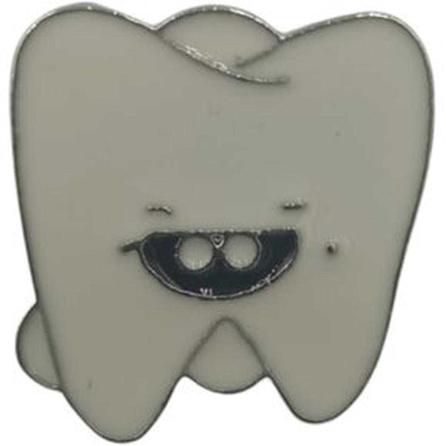 PIN O PINES DE METAL DISEÑO DIENTES DENTISTA PACKX5 TAMAÑO S - 6