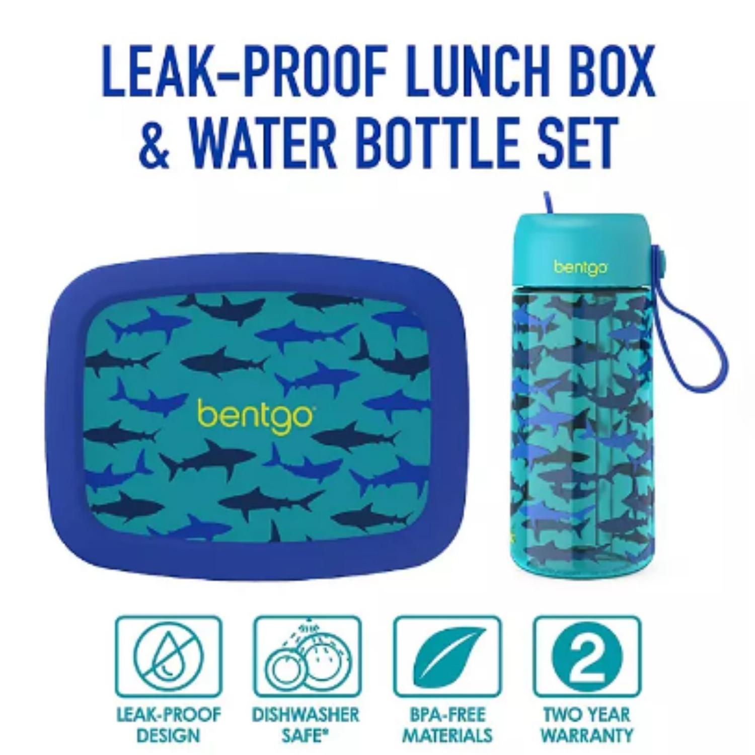 SET TOMATODO Y LONCHERA BENTGO KIDS - TIBURONES TAMAÑO TALLA ÚNICA - 2